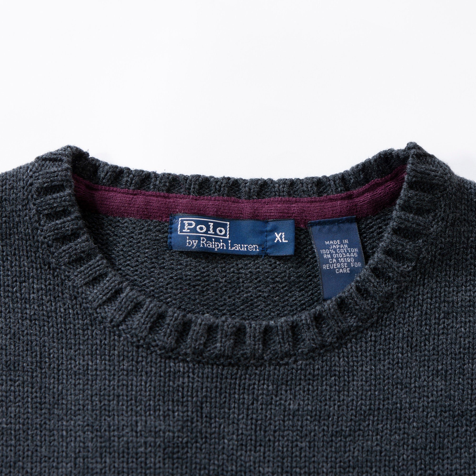 ラルフローレン Polo Ralph Lauren ニット コットン100％ グレー セーター トップス ポニーロゴ