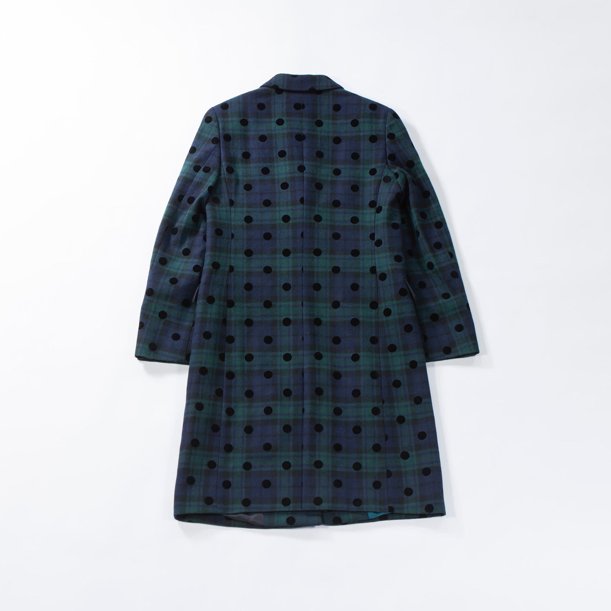 ◆美品◆Paul Smith ポールスミス チェスターコート ドット×チェック PS Paul Smith ロングコート レディース