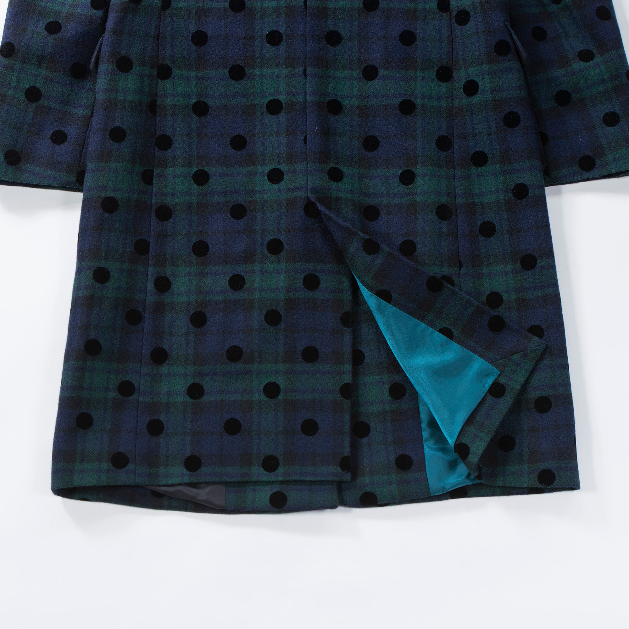 ◆美品◆Paul Smith ポールスミス チェスターコート ドット×チェック PS Paul Smith ロングコート レディース