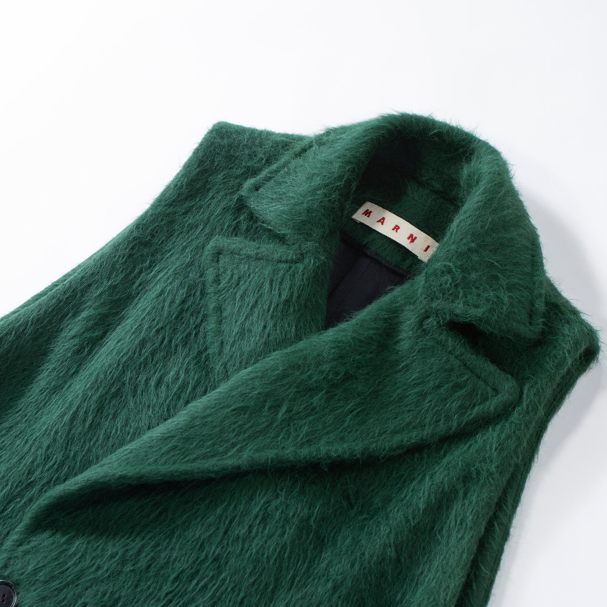 MARNI gilet coat, alpaca blend, mohair long coat, vest, outerwear, made in Italy