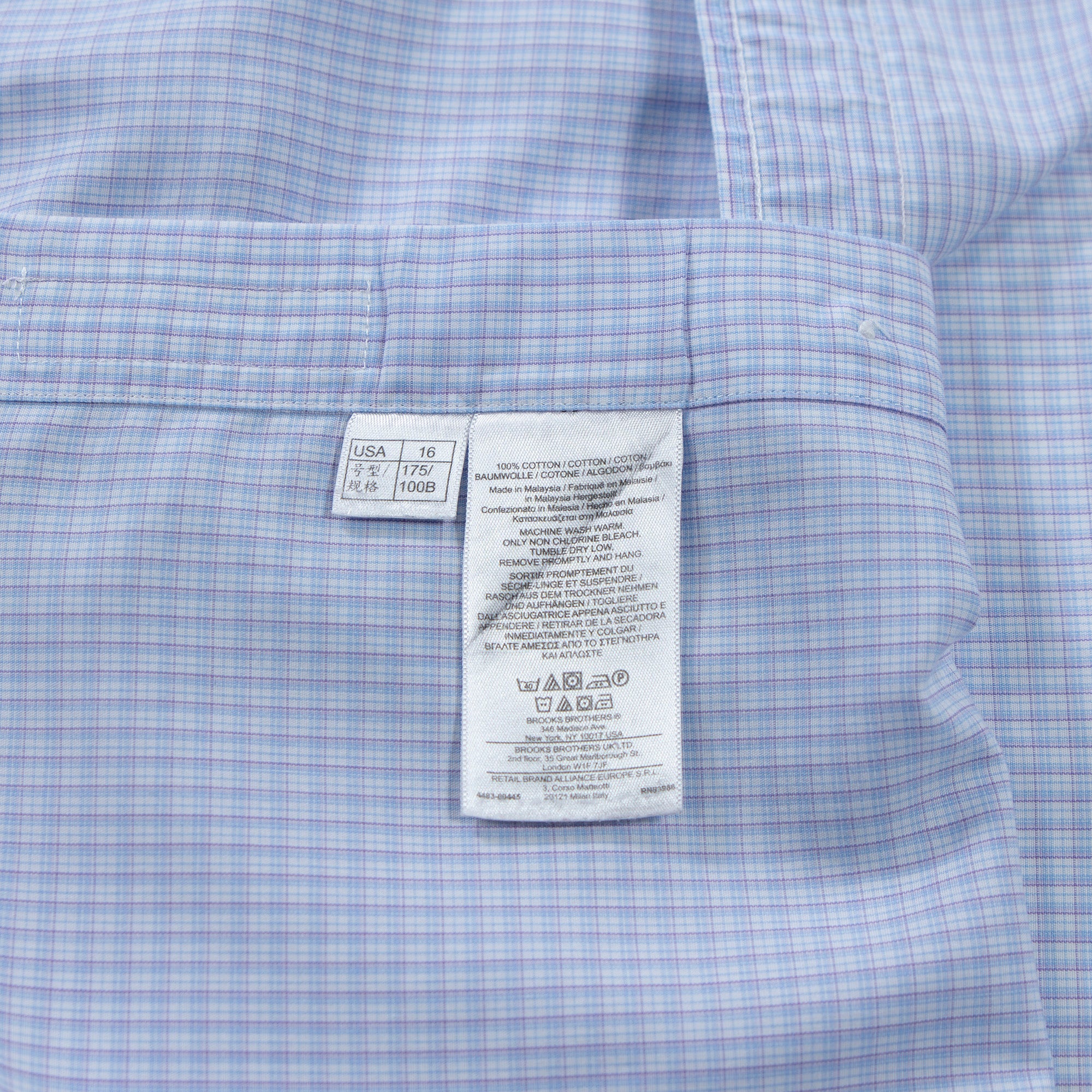 ブルックスブラザーズ Brooks Brothers オックスフォードBDシャツ チェック サックスブルー ボタンダウン トップス アメリカントラッド
