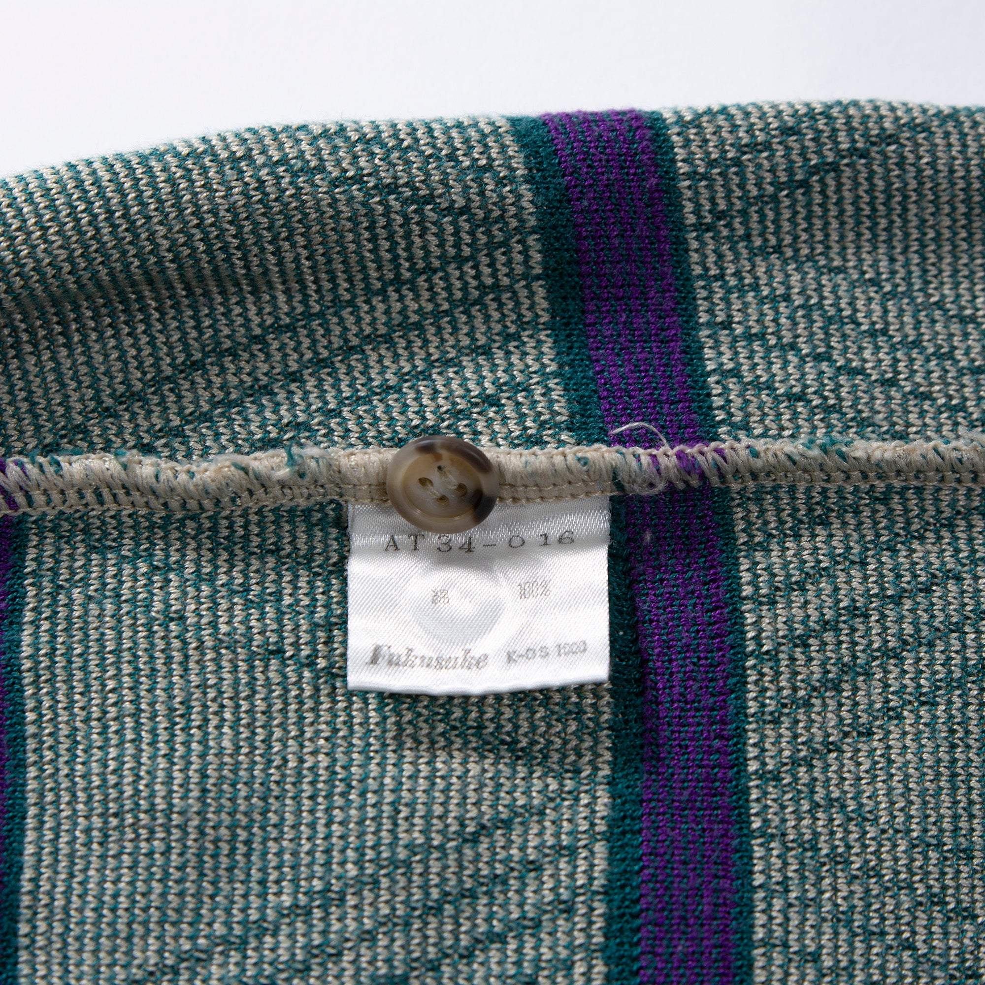 イブサンローラン Yves Saint Laurent ニットポロシャツ 半袖 幾何学 ボーダー 90s ヴィンテージ メンズファッション メンズトップス