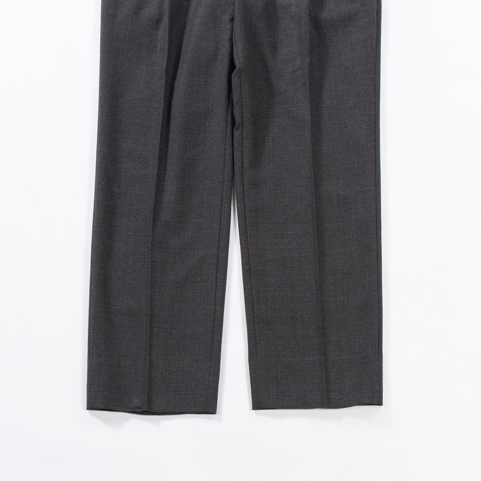 Valentino VALENTINO 2-pleat wool trousers, charcoal grey, center press, slacks, men's fashion, bottoms, pants
