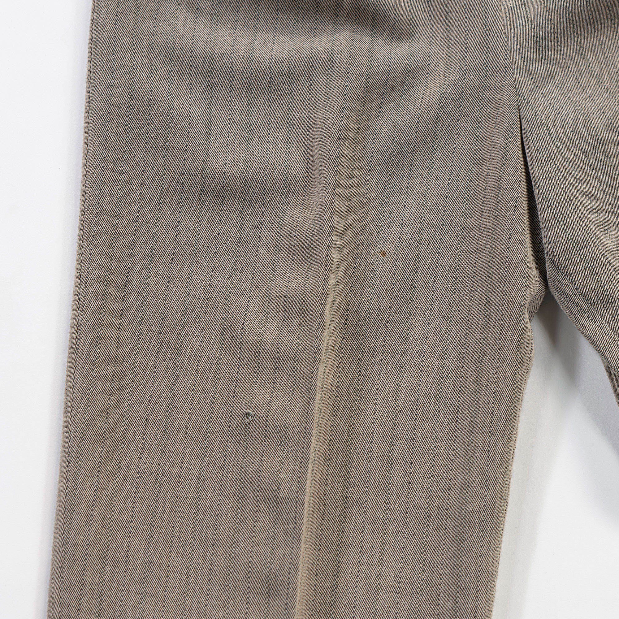 NEWYORKER 2-pleat slacks, pinstripe, wool blend, center press, trousers, American traditional, unisex