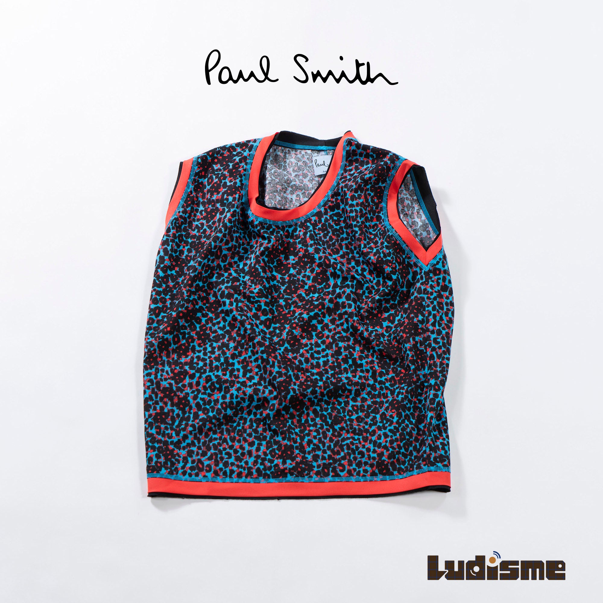 ポールスミス Paul Smith レオパード柄 ノースリーブ クルーネック レディースファッション トップス Tシャツ タンクトップ チュニック