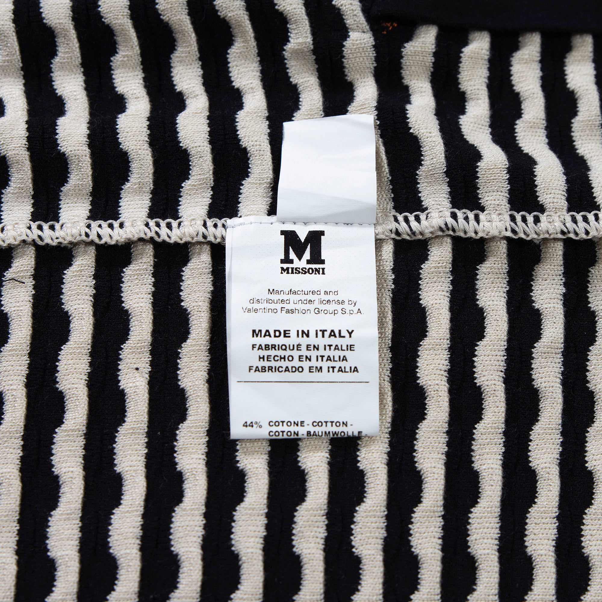 ミッソーニ M MISSONI クルーネック ショートスリーブニットカーディガン 幾何学 半袖 イタリア製 レディース トップス サマーニット