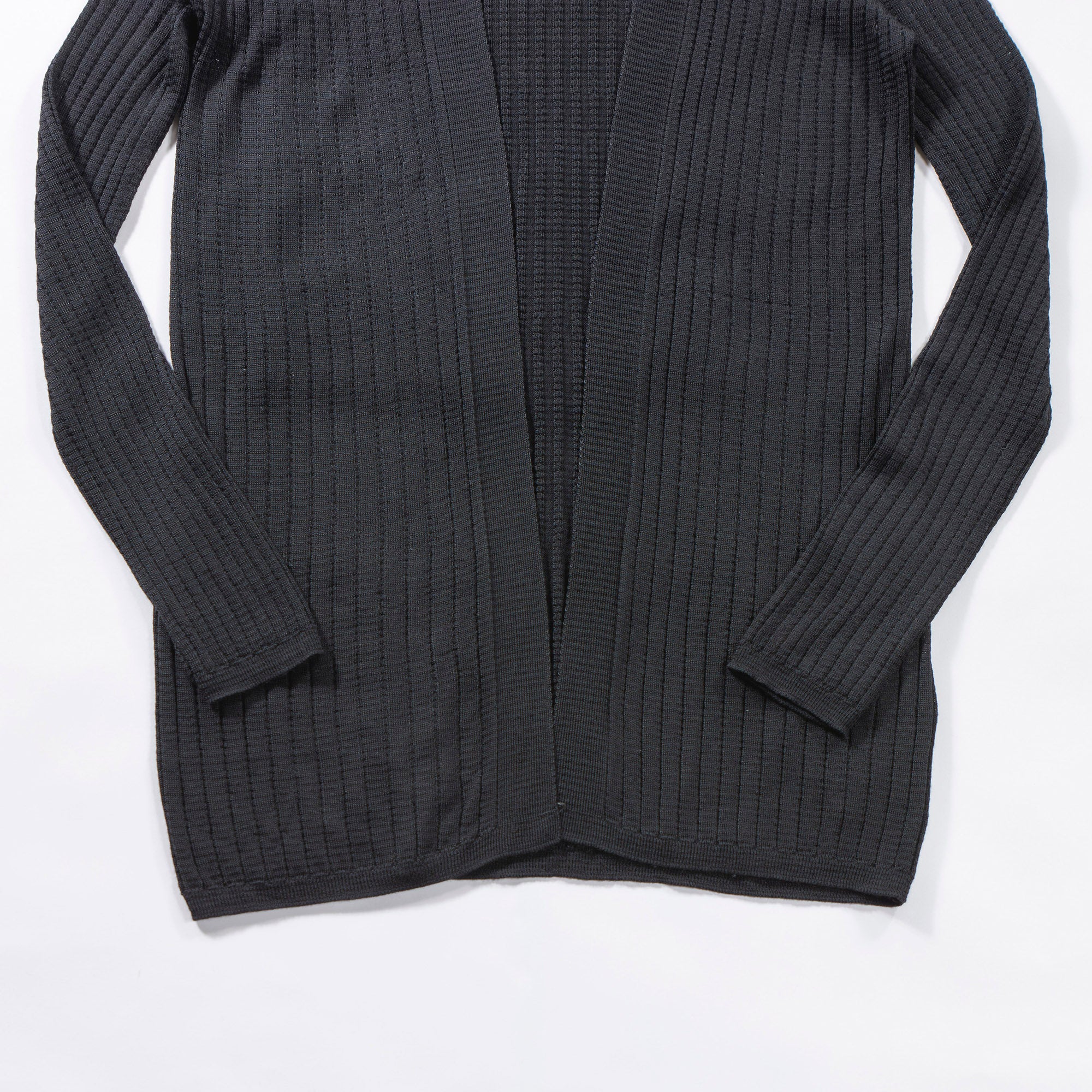 ミッソーニ M MISSONI カーディガン ロングスリーブ レーヨン×メリノウール ブラック レディースファッション レディーストップス