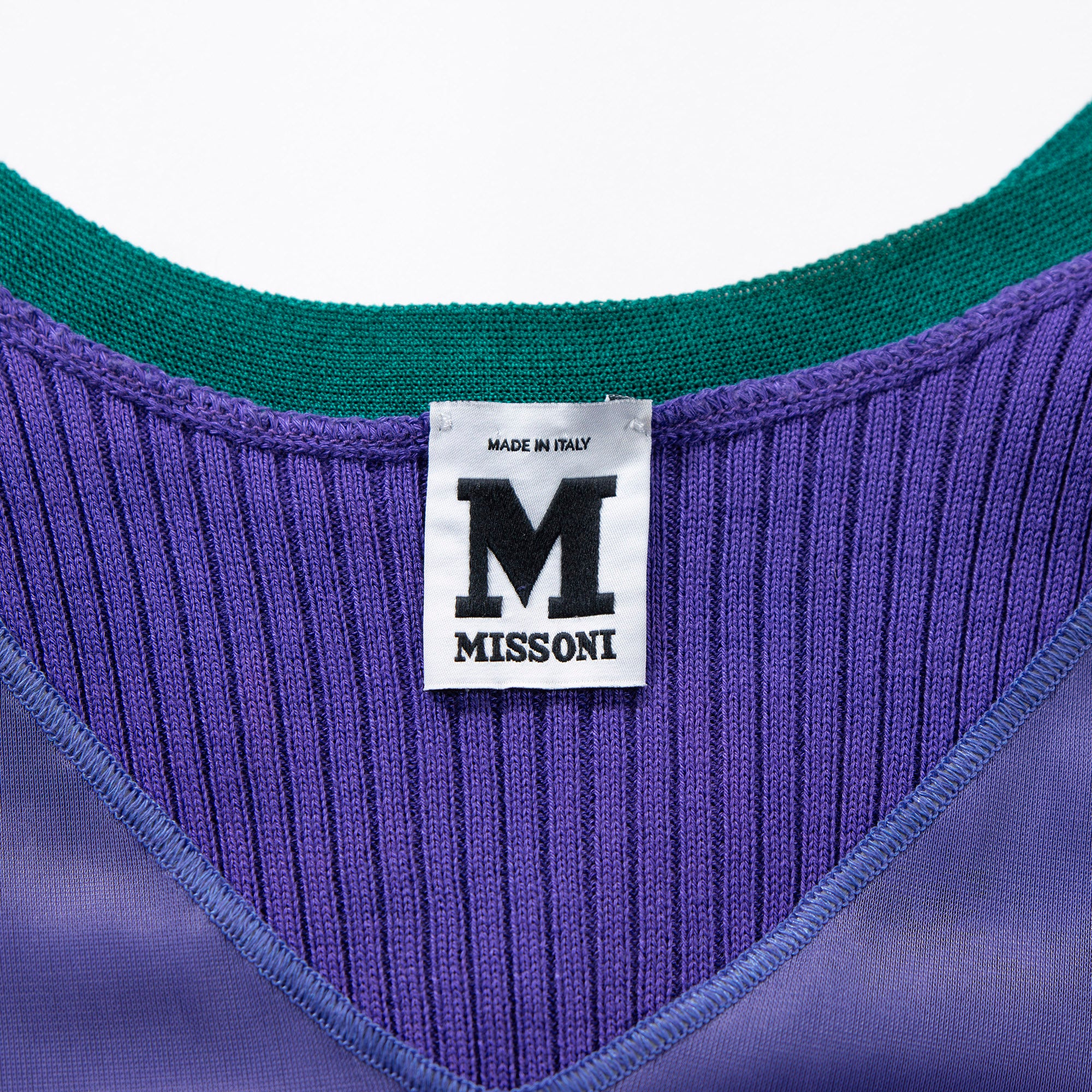 ミッソーニ M MISSONI ノースリーブニットワンピース コットン×レーヨン マルチカラー レディースファッション レディーストップス ドレス