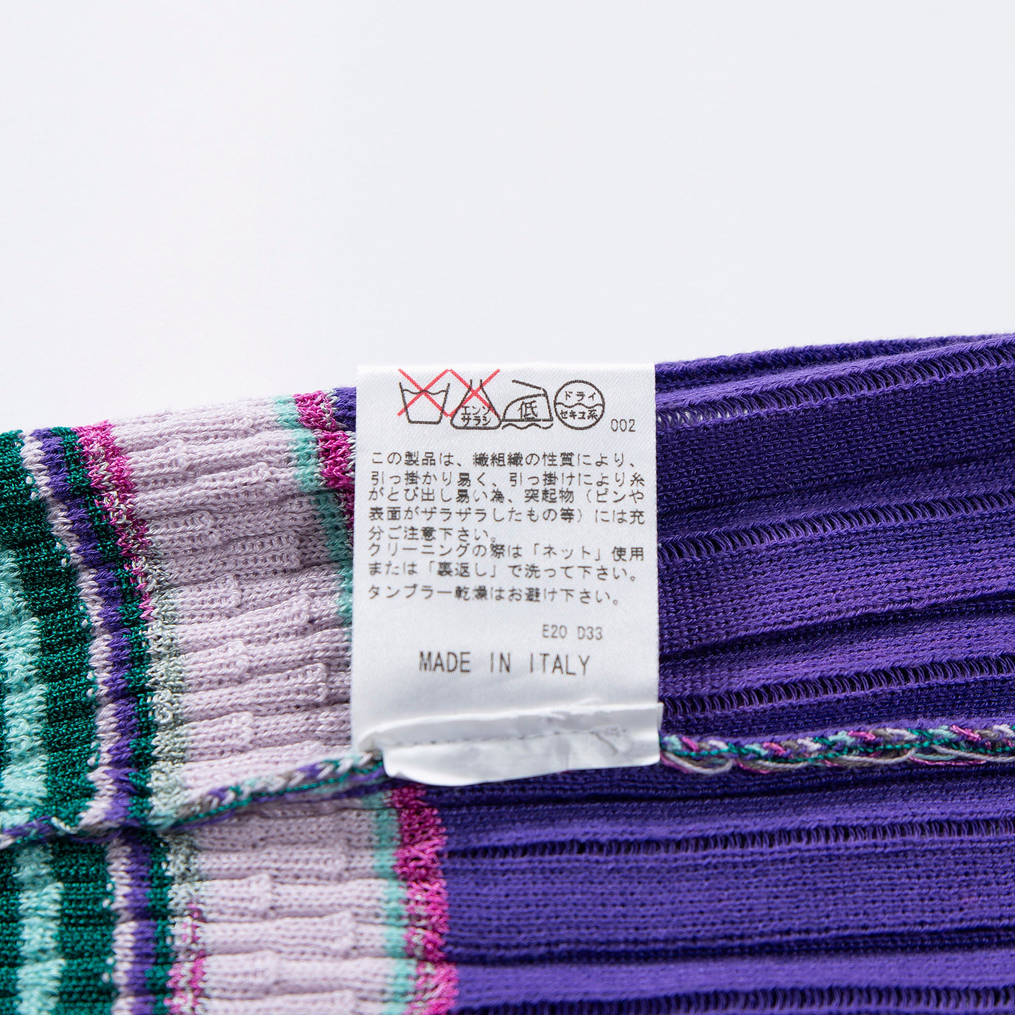 ミッソーニ M MISSONI ノースリーブニットワンピース コットン×レーヨン マルチカラー レディースファッション レディーストップス ドレス