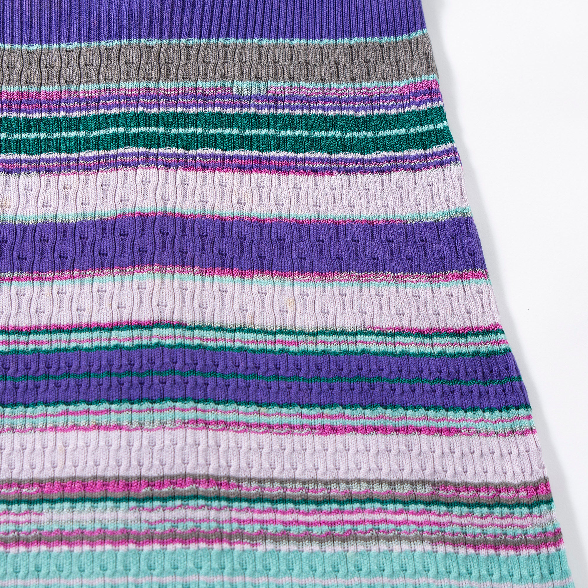 ミッソーニ M MISSONI ノースリーブニットワンピース コットン×レーヨン マルチカラー レディースファッション レディーストップス ドレス