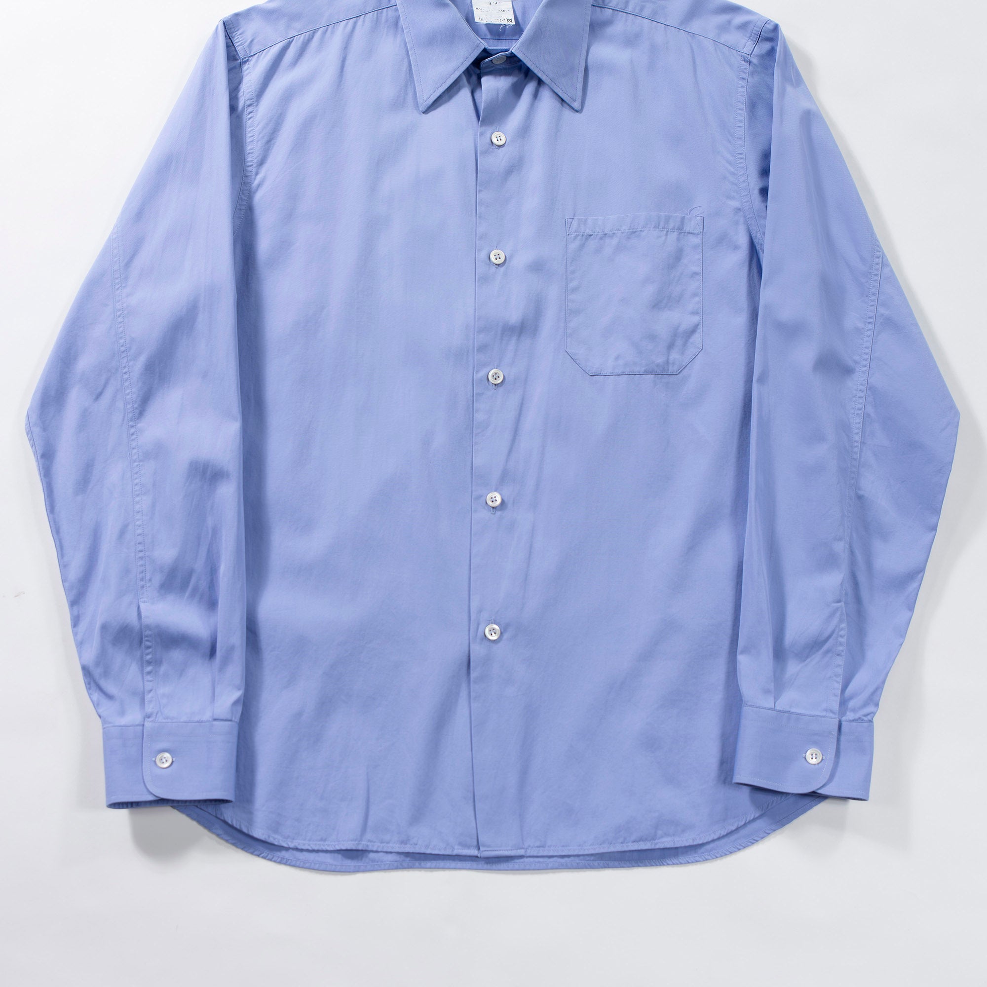 アニエスベー agnes b. homme フランス製 カッターシャツ サックスブルー オーバーサイズ メンズファッション メンズトップス メンズシャツ
