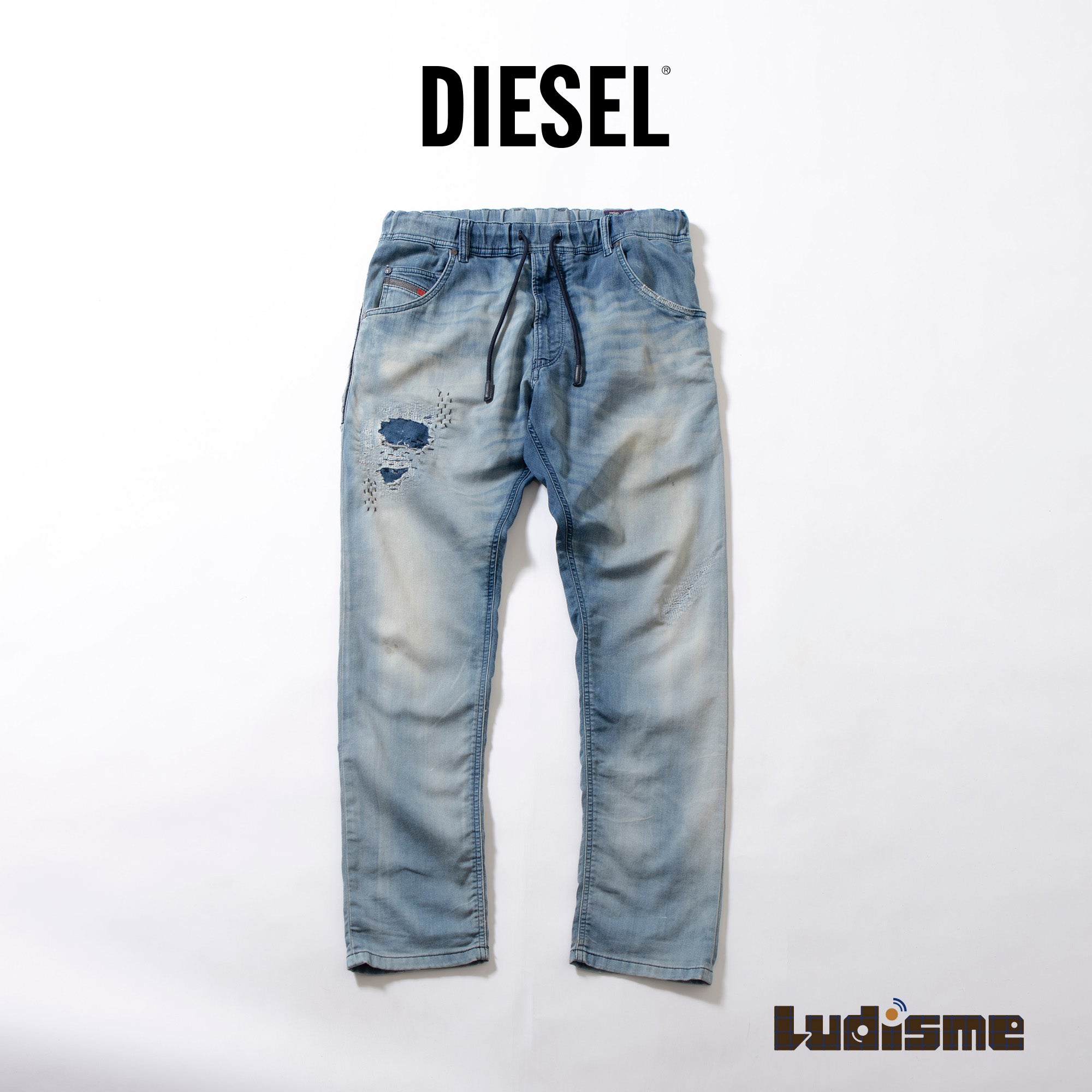 DIESEL ディーゼル ジョグデニム スウェットパンツ KROOLEY W30 ディーゼル DIESEL KROOLEY ジョグジーンズ スリムフィット