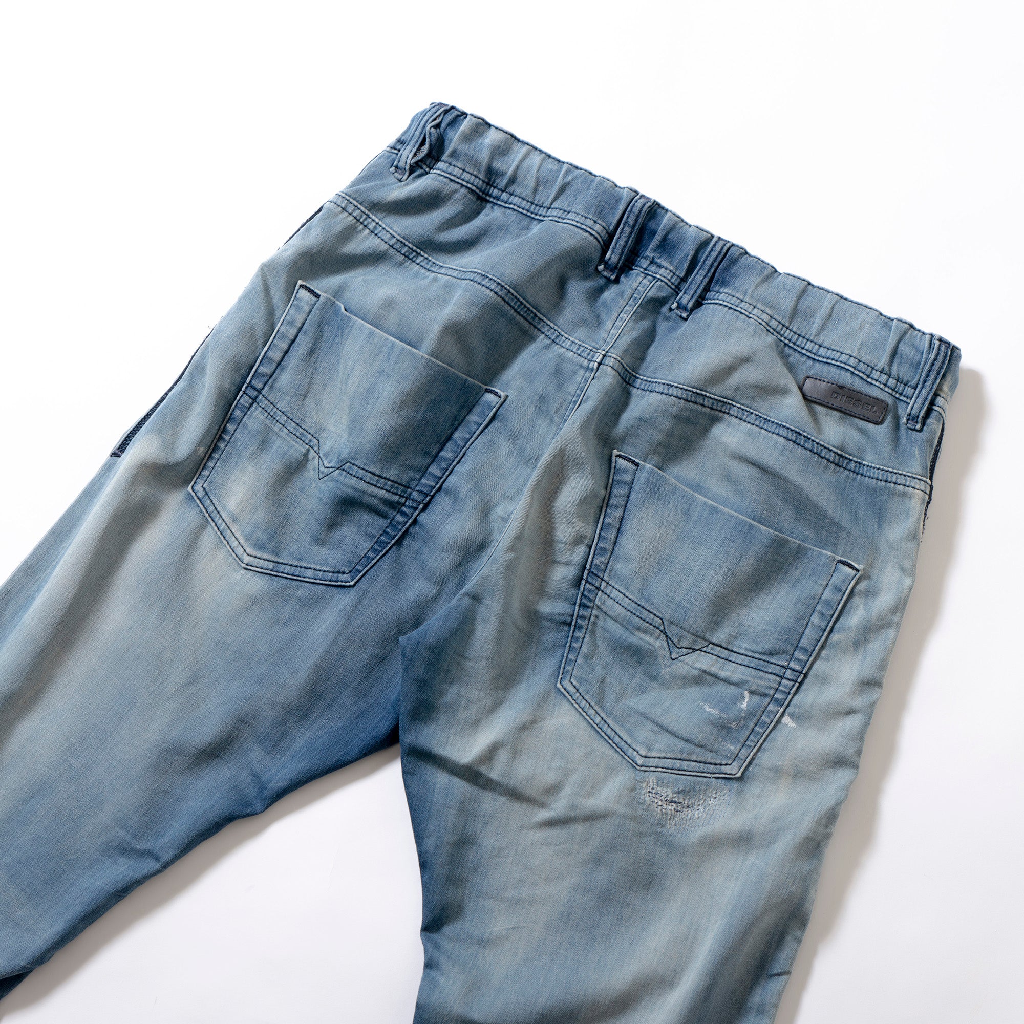 ディーゼル DIESEL KROOLEY ジョグジーンズ スリムフィット スウェットパンツ デニム風 ヴィンテージ加工 メンズファッション ボトムス