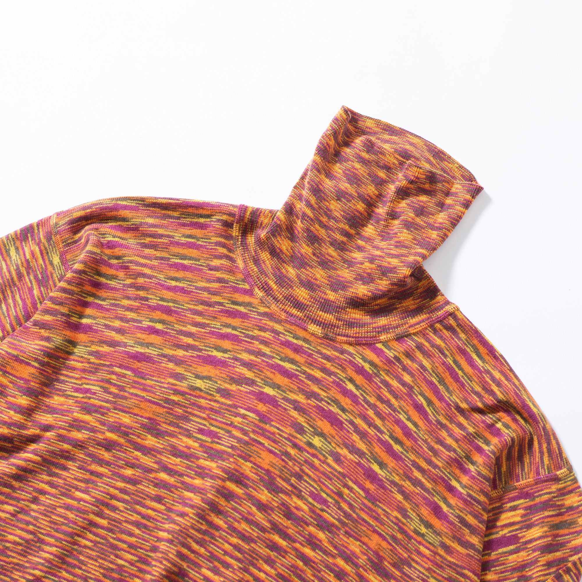 ミッソーニ MISSONI タートルネックニット カシミヤシルク混 総柄 カモ柄 トップス セーター メンズ ユニセックス