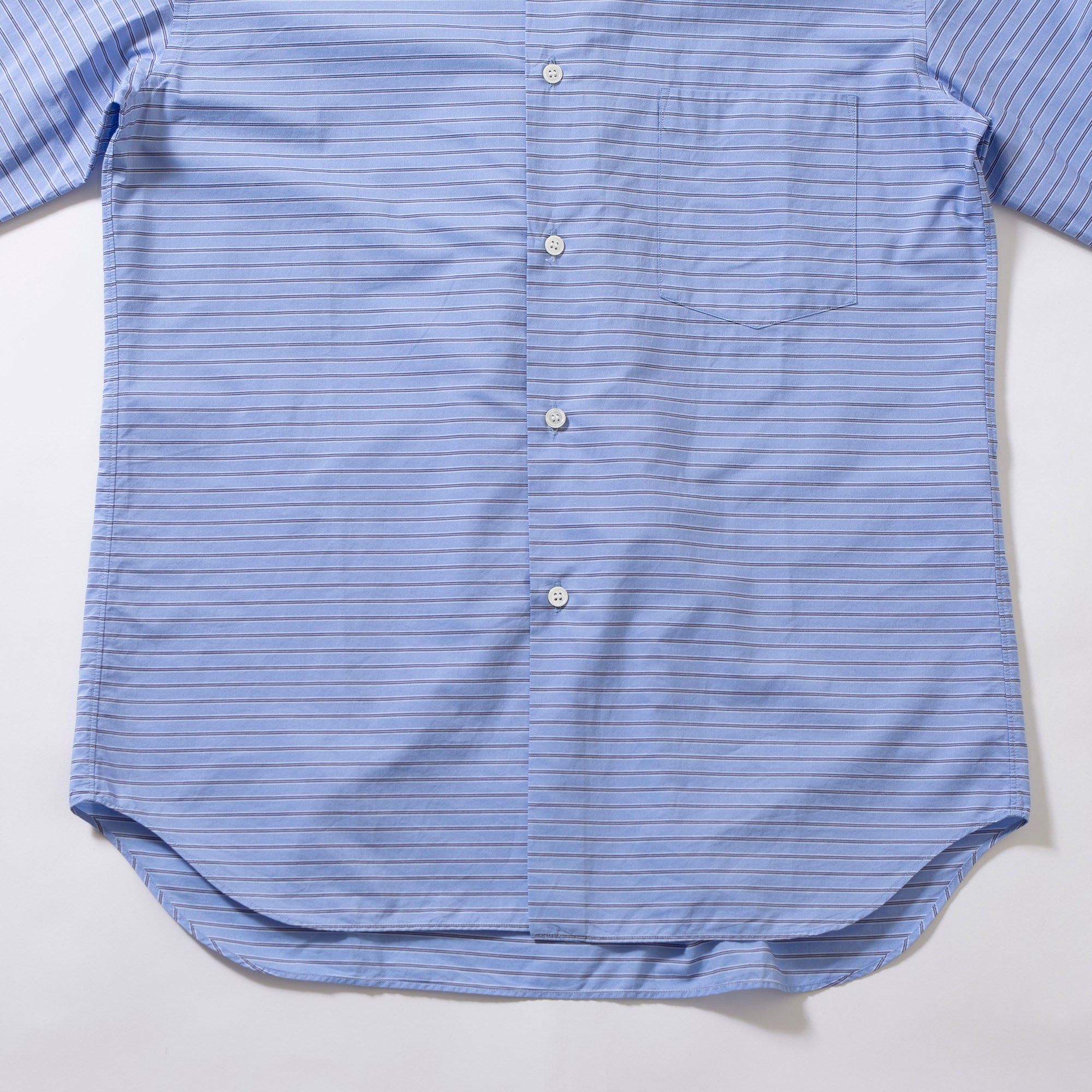 コムデギャルソン HOMME DEUX COMME des GARCONS AD2017 ストライプシャツ サックスブルー 川久保玲 長袖シャツ ロングスリーブトップス