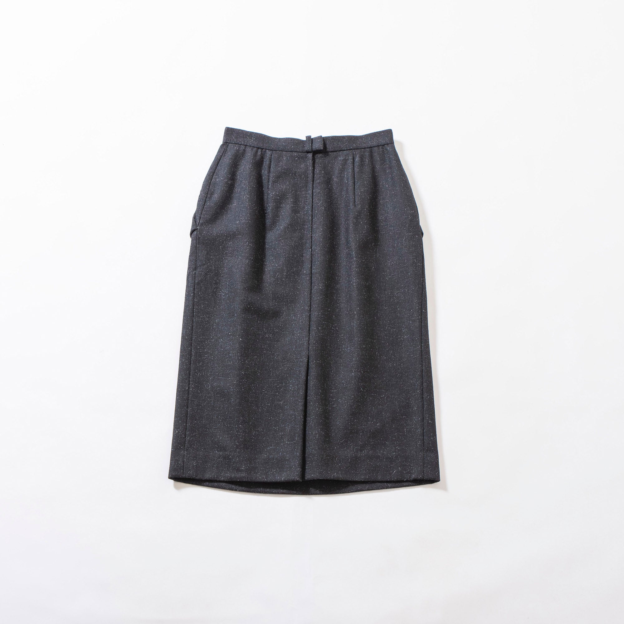 ディオール Christian Dior PRT--PORTER ウールスカート グレー タイトスカート コクーンスカート ミディ丈 レディースボトムス