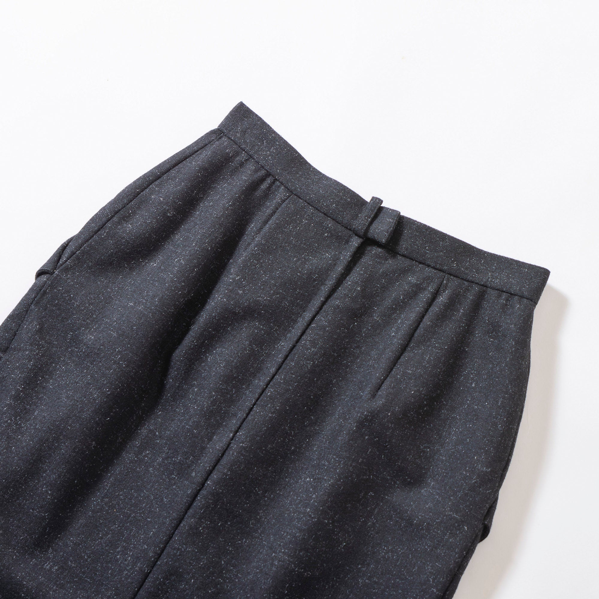 ディオール Christian Dior PRT--PORTER ウールスカート グレー タイトスカート コクーンスカート ミディ丈 レディースボトムス
