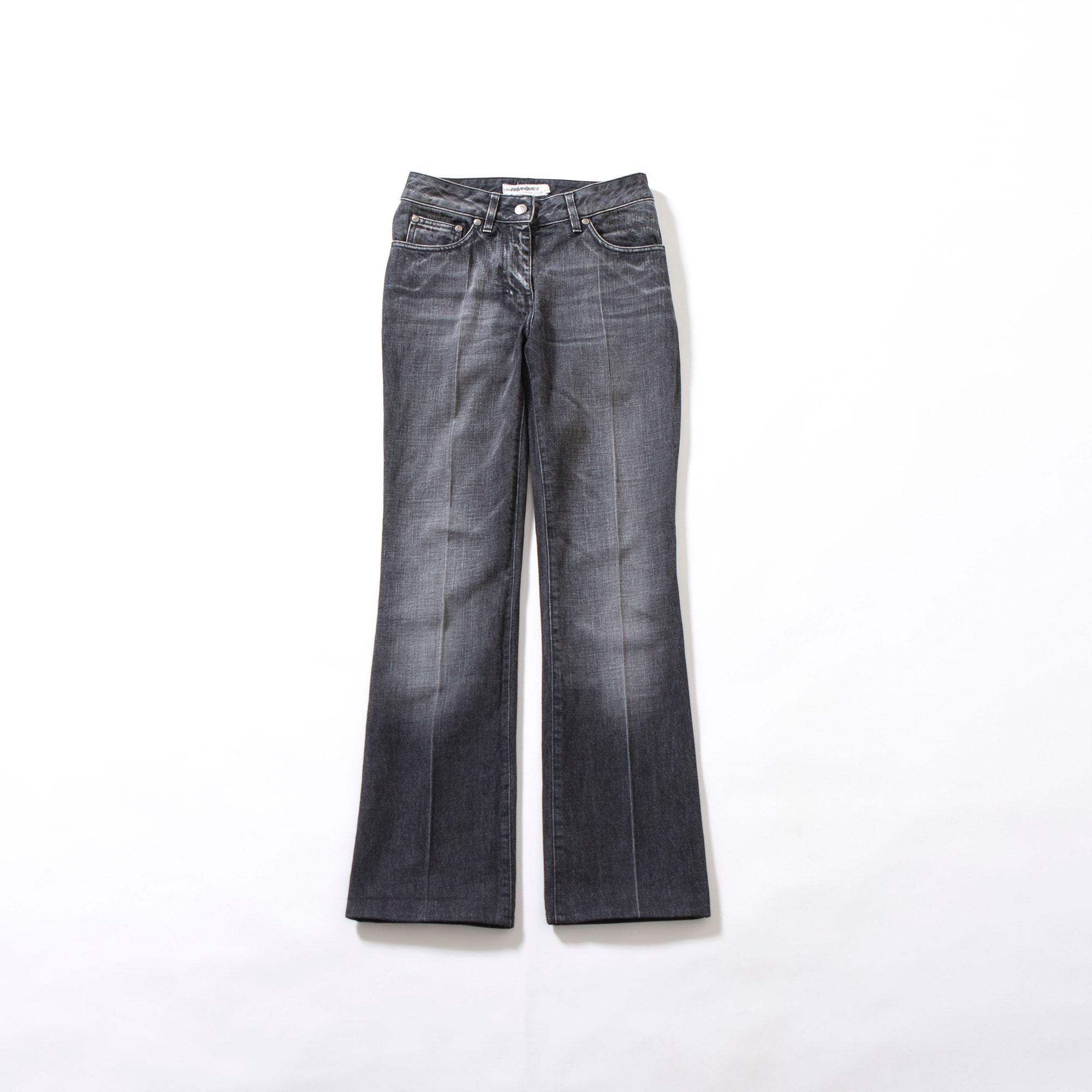 サンローラン Yves Saint Laurent rive gauche ブーツカットデニムパンツ ブラック 00s イタリア製 Y2K 5ポケットジーンズ フレアデニム