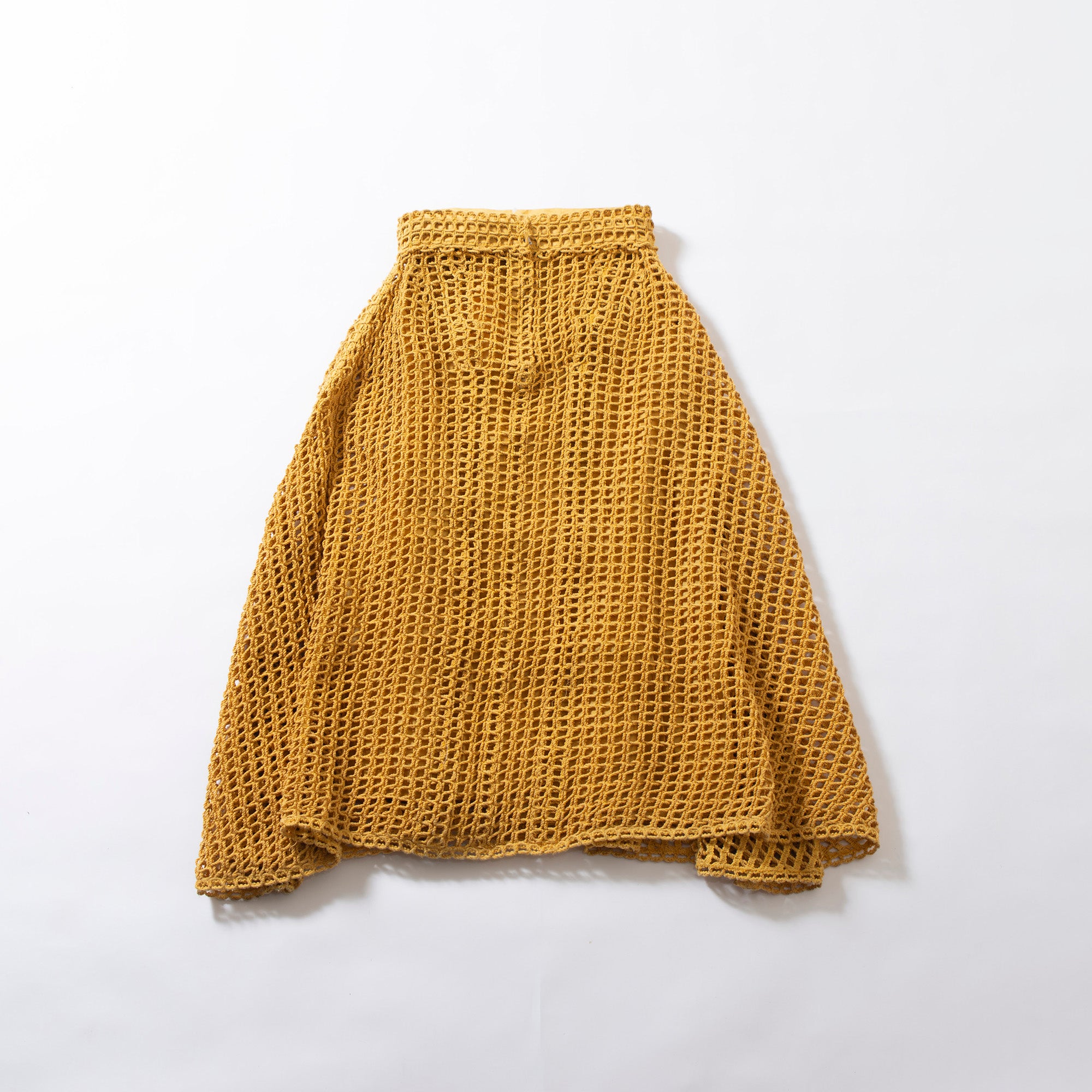 ジルサンダー JIL SANDER ロングスカート メッシュデザイン ◆新品タグ付き◆ 32 レディース イエロー コットン混 イタリア製 ボトムス