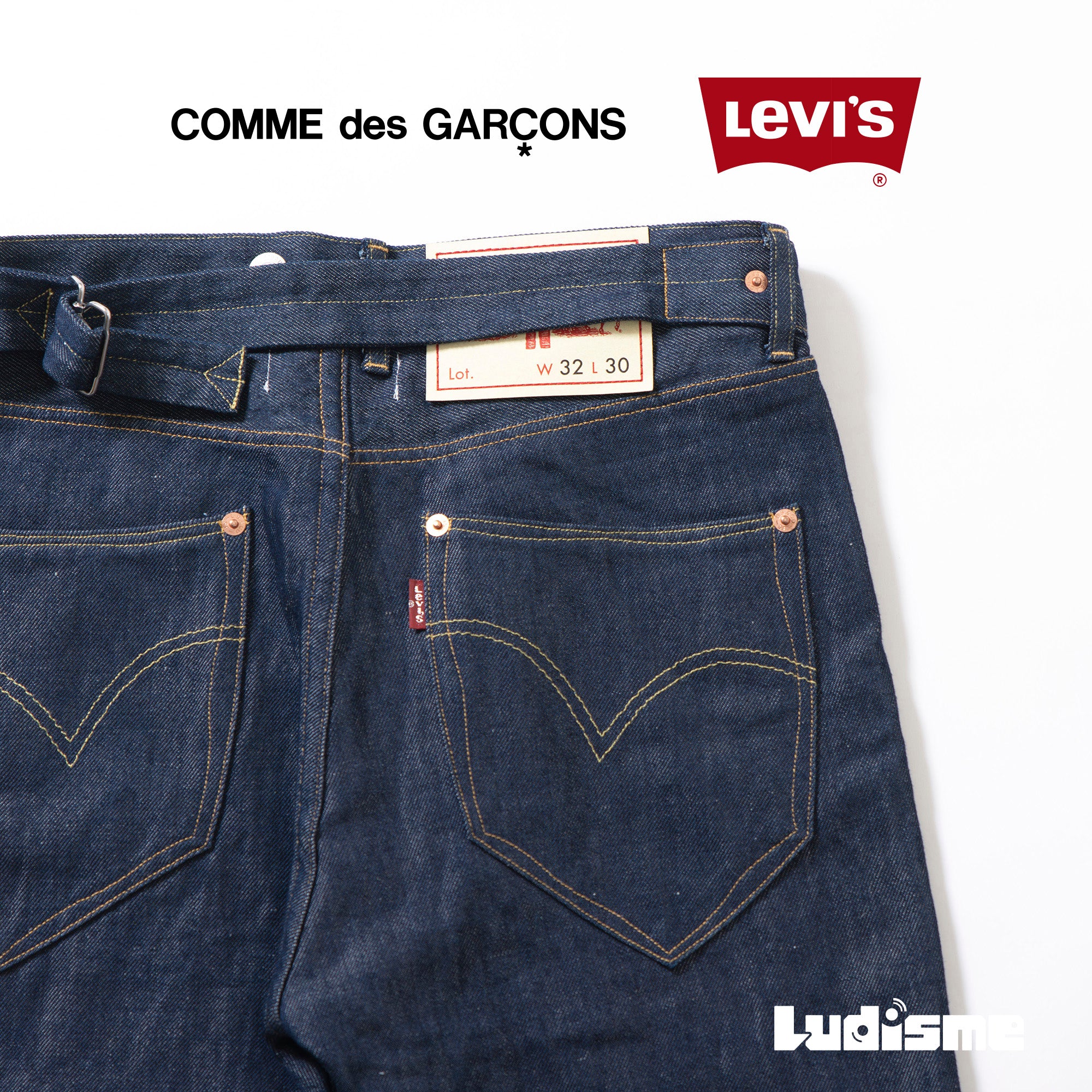 コムデギャルソン COMME des GARCONS ジュンヤワタナベマン JUNYA WATANABE MAN リーバイス Levi's コラボ AD2021 ジーンズ ◆新品タグ付き