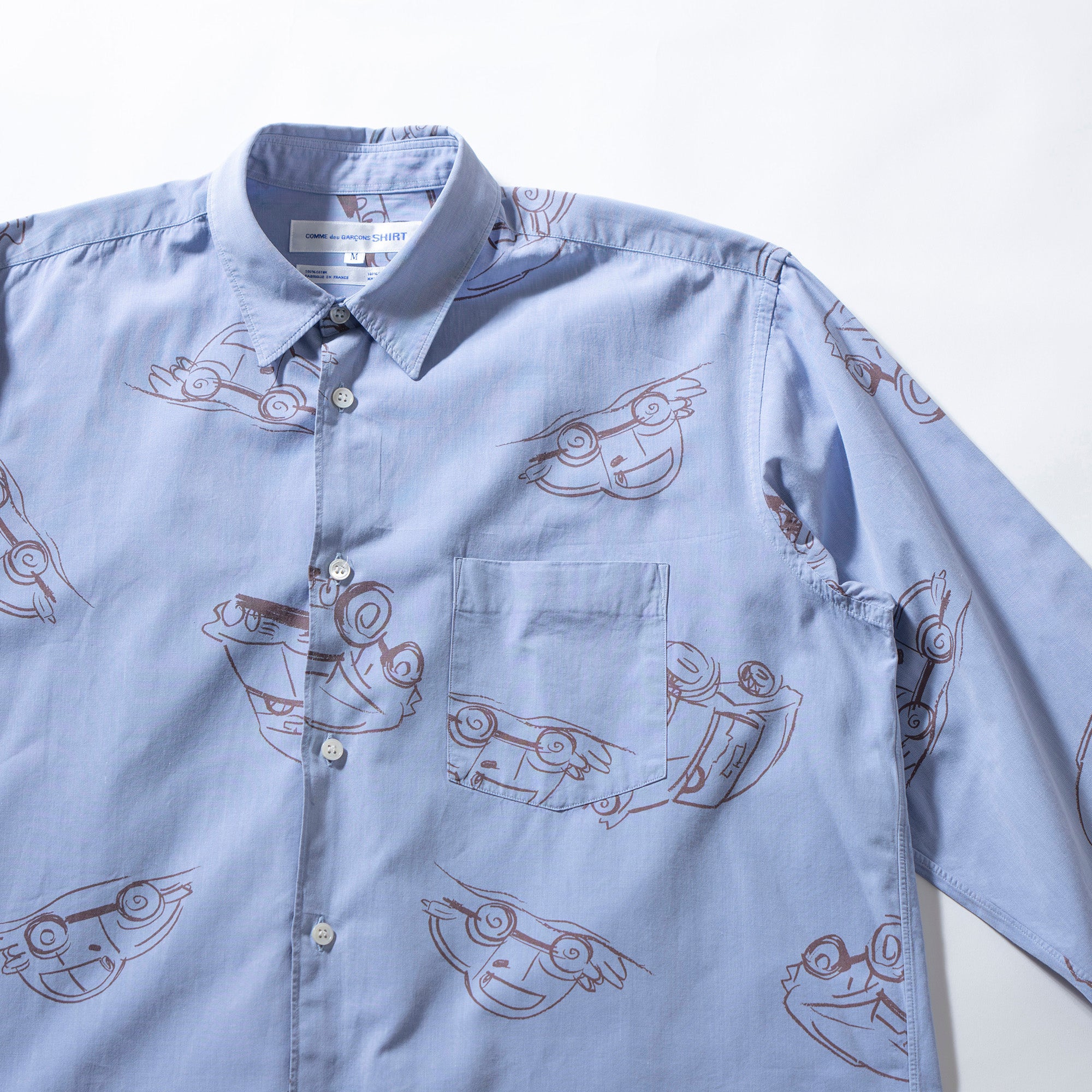 コムデギャルソン COMME des GARCONS SHIRT プリントシャツ 長袖