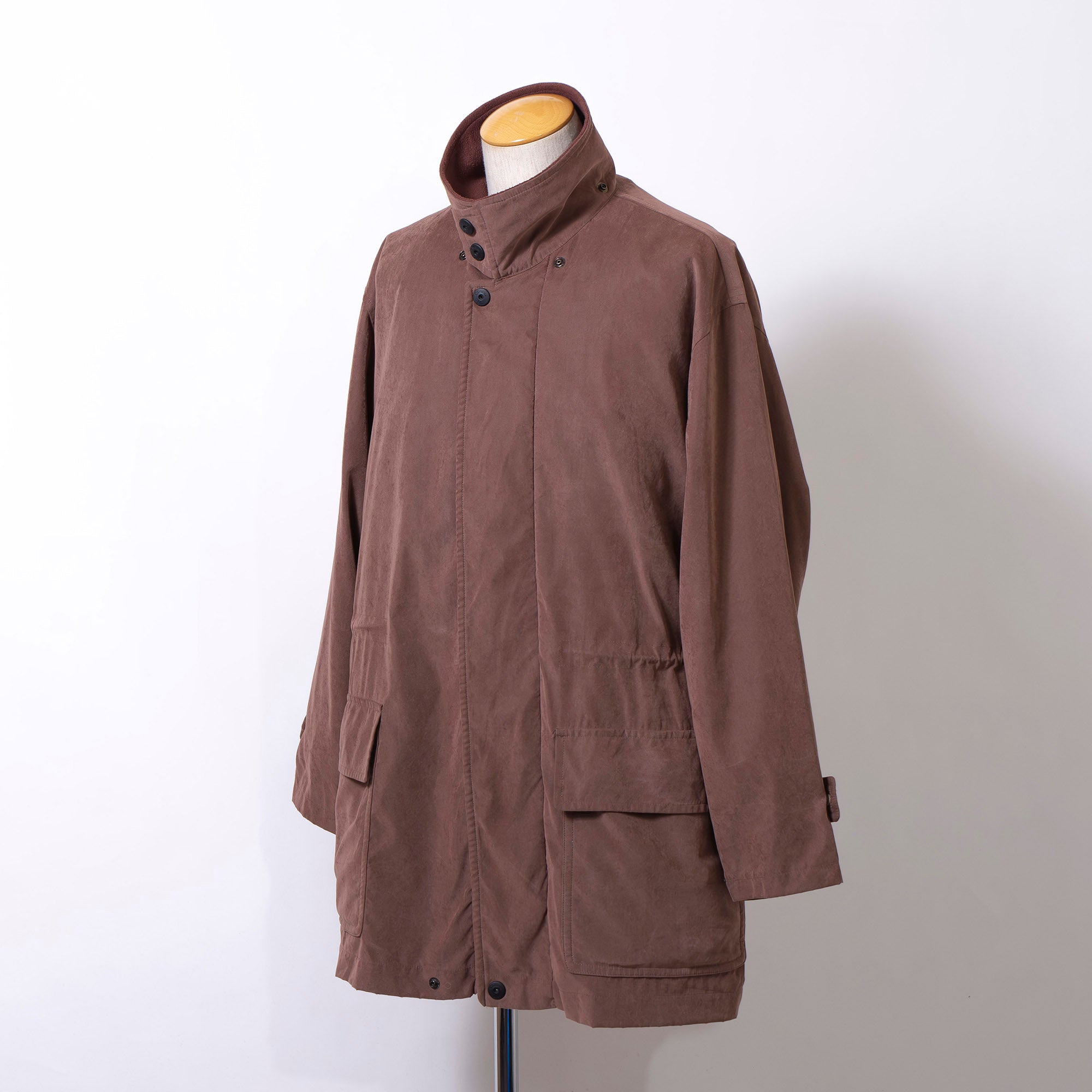 Christian Dior MONSIEUR Field Coat, Brown, Size M, Hidden Front, Lined, Faded, 90s, Dior Homme