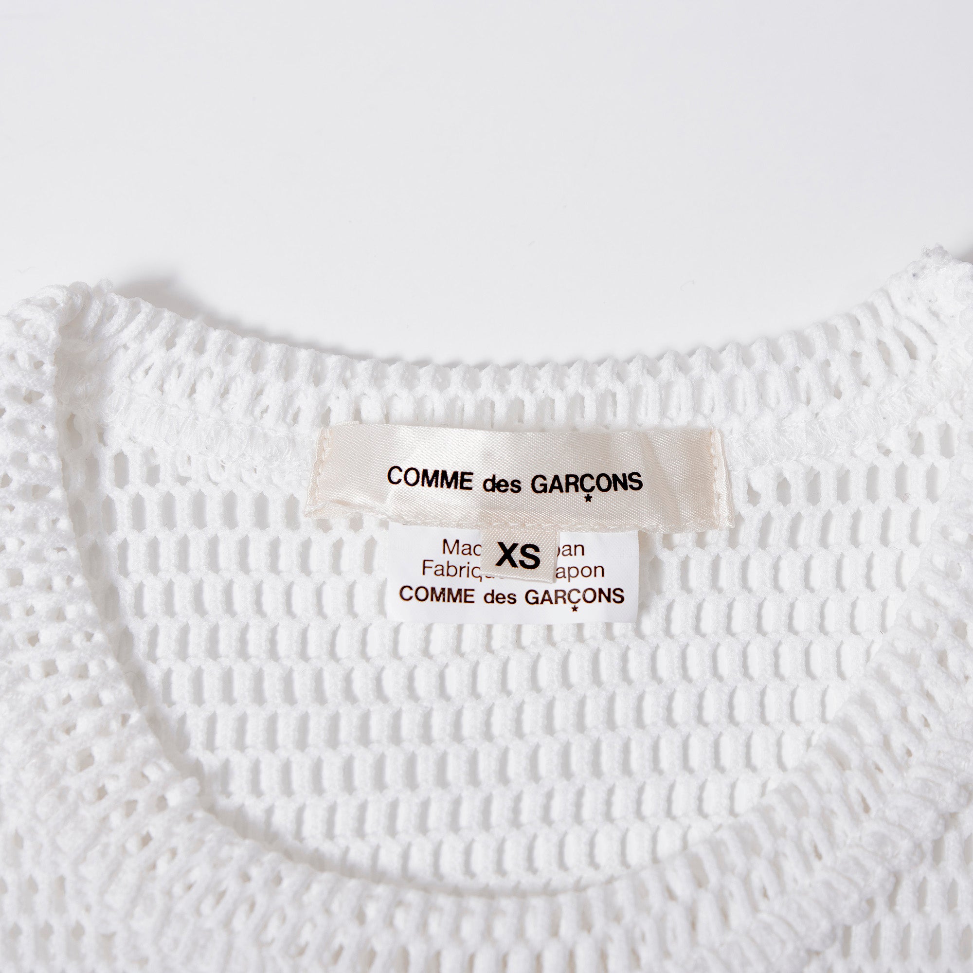 コムデギャルソン COMME des GARCONS Alisa Yoffeコラボ 2019 メッシュTシャツ ロングスリーブ モノトーン ロンT 長袖 トップス カットソー