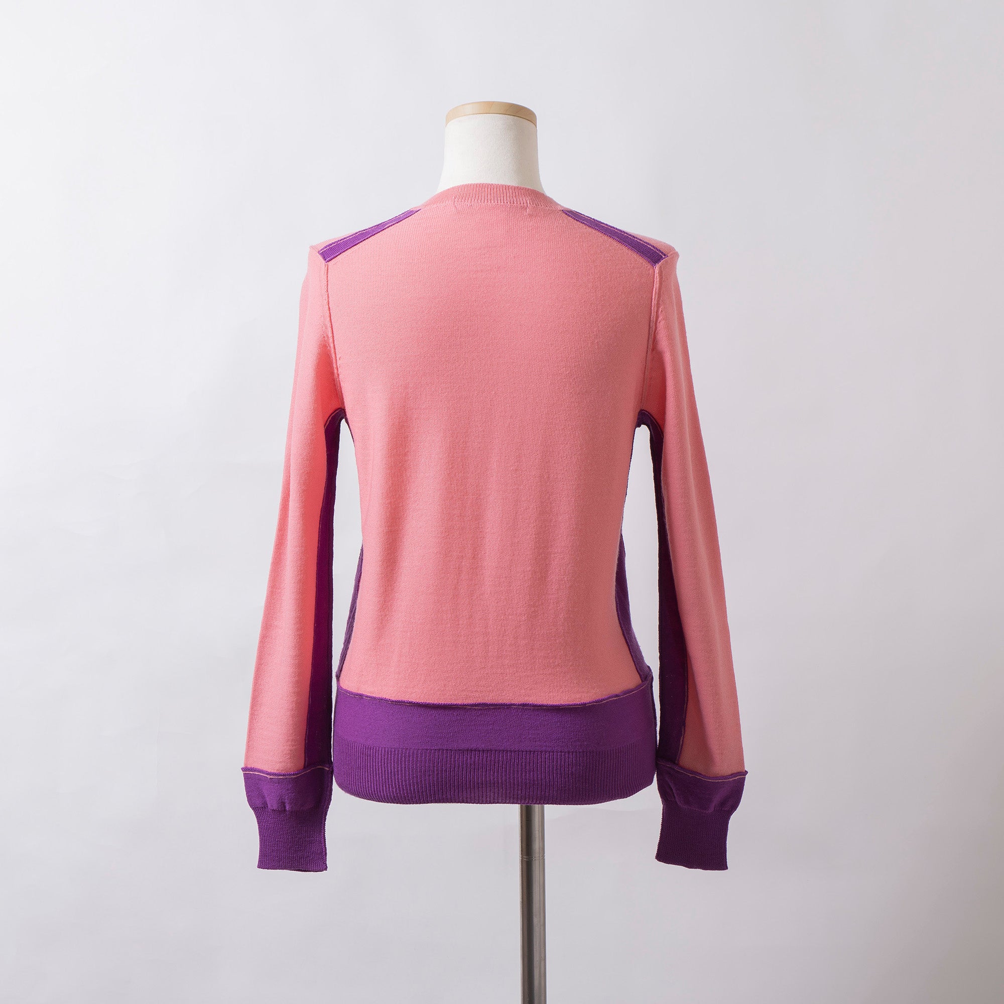 コムデギャルソン COMME des GARCONS COMME des GARCONS コムコム Vネックニット セーター バイカラー イタリア製 ウール100％ 川久保玲