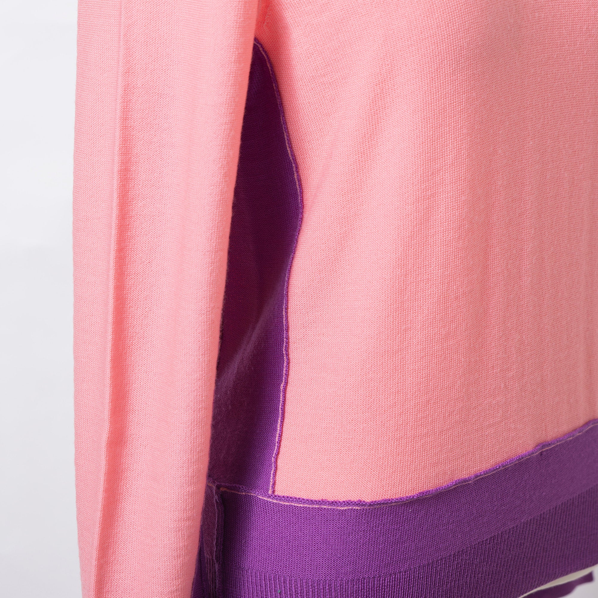 コムデギャルソン COMME des GARCONS COMME des GARCONS コムコム Vネックニット セーター バイカラー イタリア製 ウール100％ 川久保玲