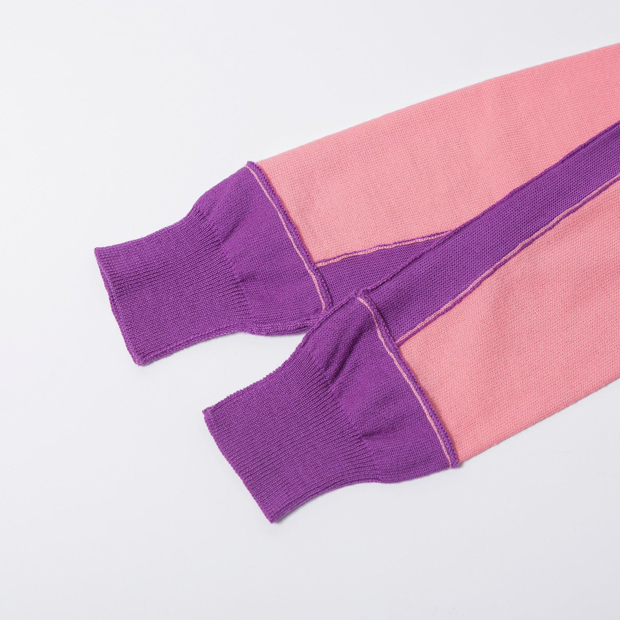 コムデギャルソン COMME des GARCONS COMME des GARCONS コムコム Vネックニット セーター バイカラー イタリア製 ウール100％ 川久保玲