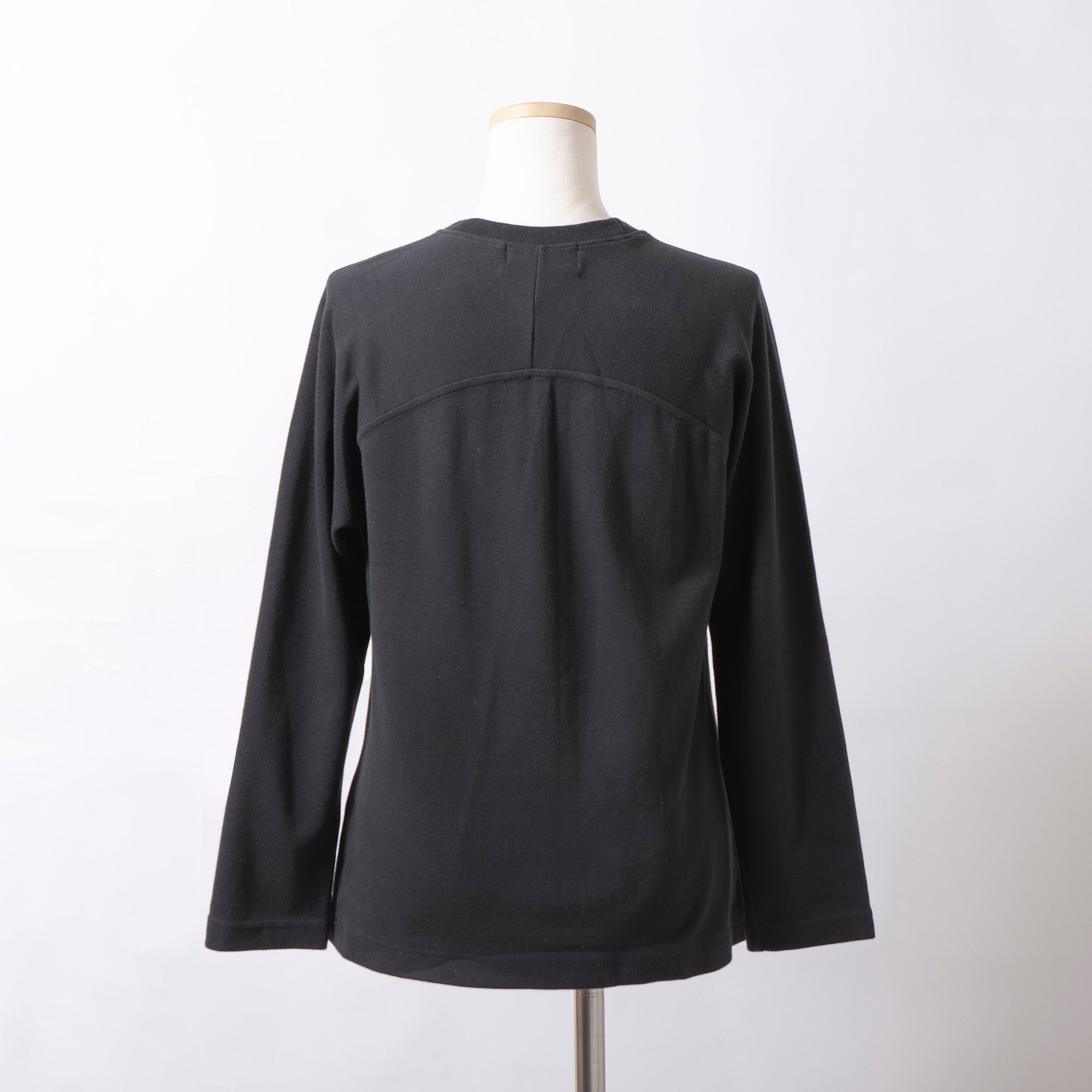 プラダ PRADA SPORTS ロングスリーブ Tシャツ ラグランスリーブ 刺繍ロゴ ブラック 長袖 コットン100 イタリア製 ロゴパッチ ユニセックス