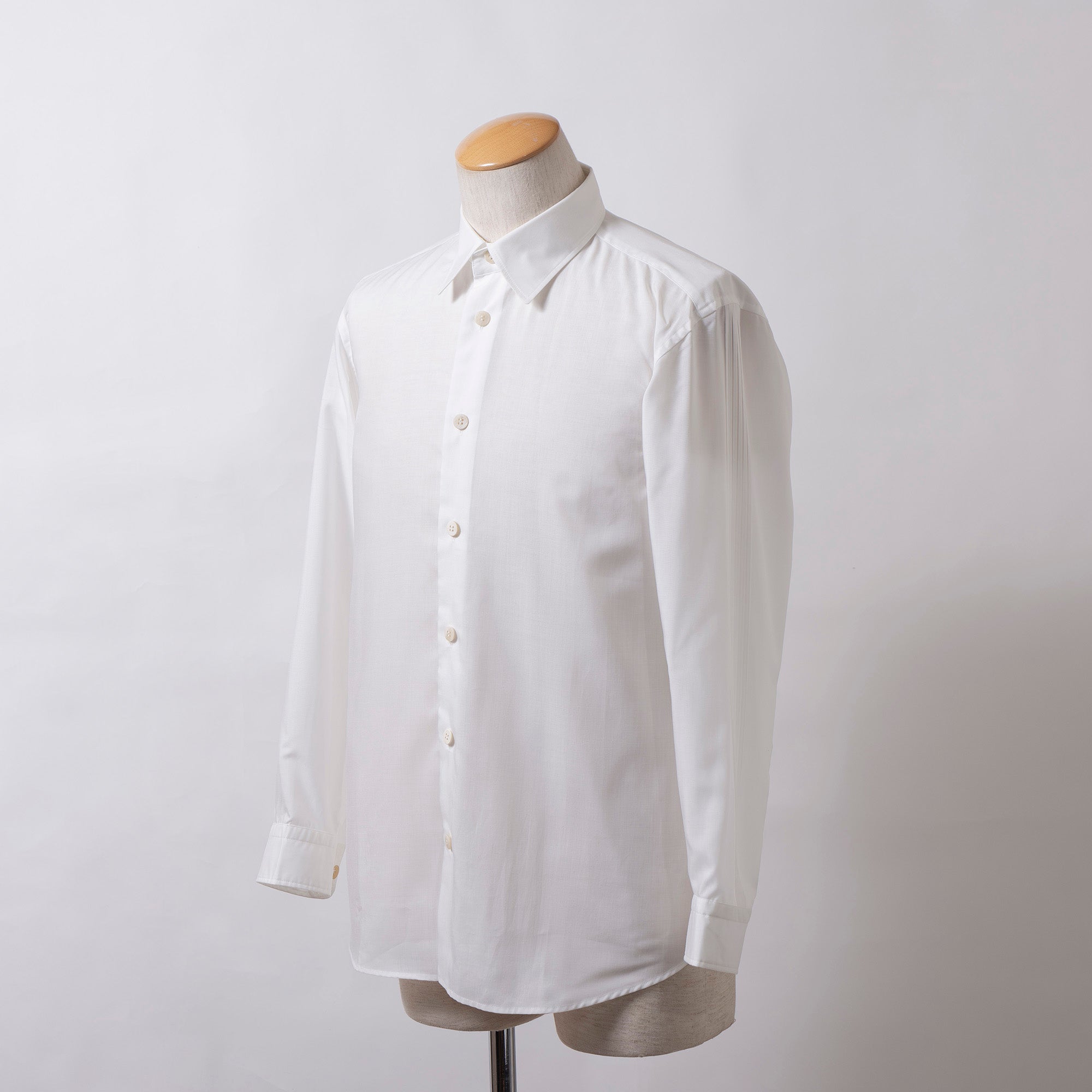 イッセイミヤケ ISSEY MIYAKE MEN ロングスリーブシャツ ホワイト