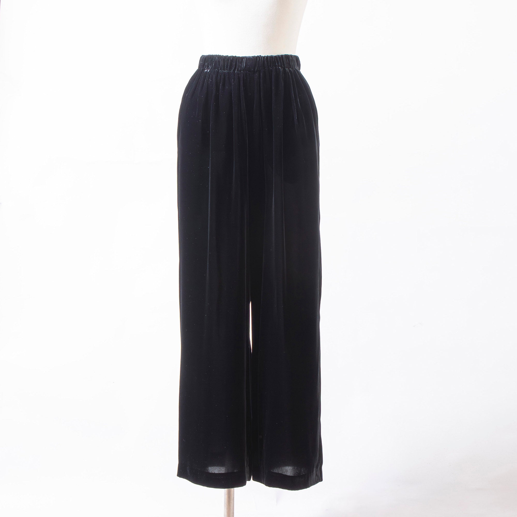 コムデギャルソン robe de chambre COMME des GARCONS AD1998 ベロア ワイド イージーパンツ ブラック レディース 川久保玲 コムコム