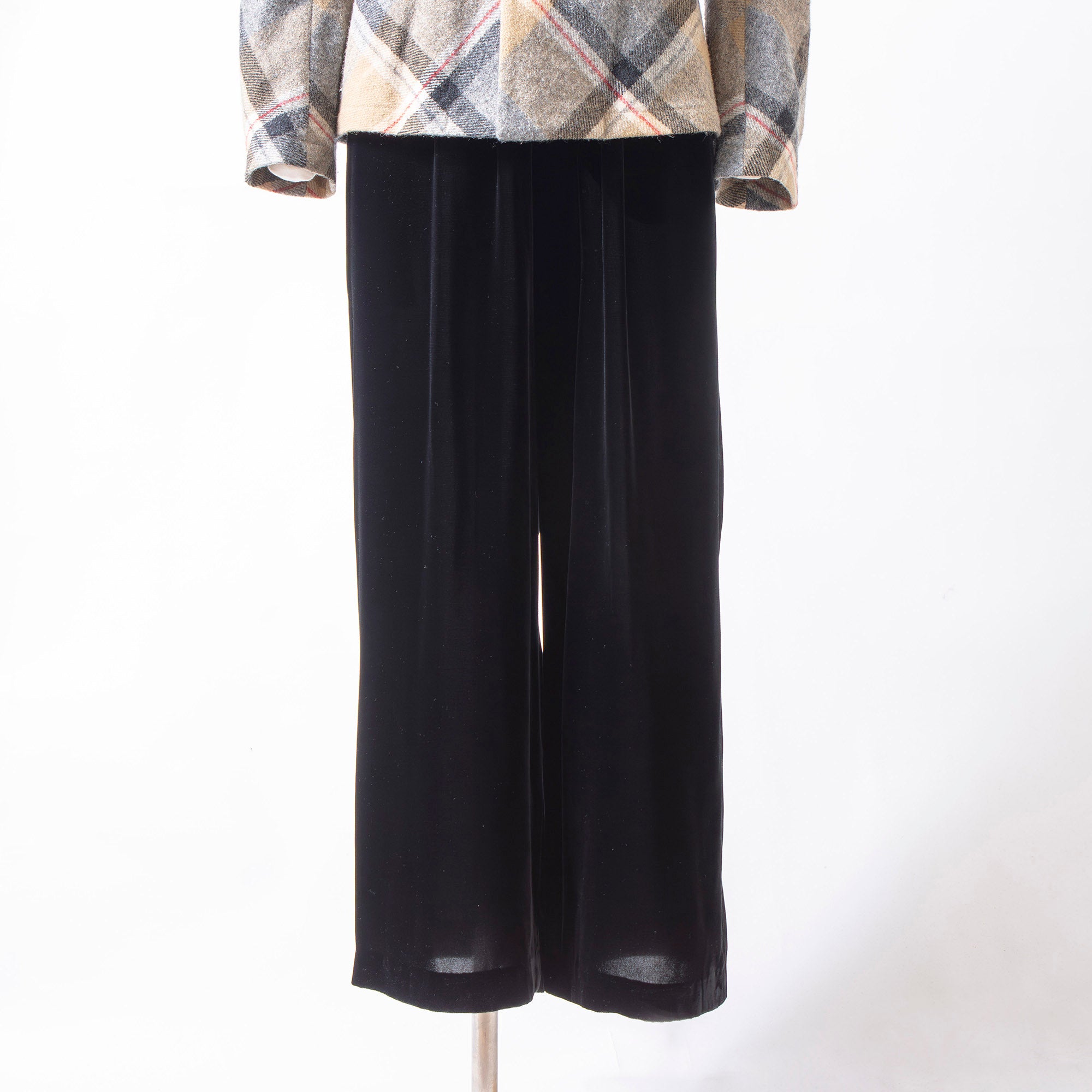 コムデギャルソン robe de chambre COMME des GARCONS AD1998 ベロア ワイド イージーパンツ ブラック レディース 川久保玲 コムコム