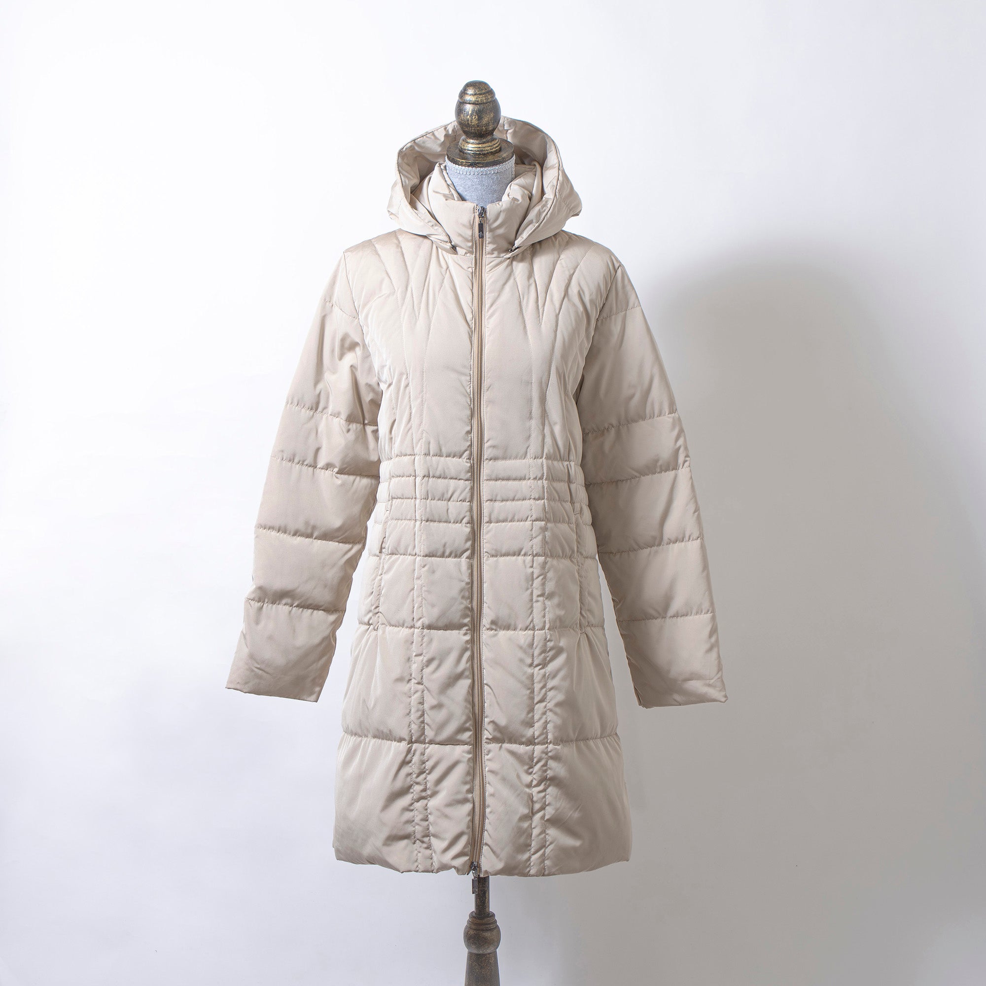 モンクレール MONCLER MONTANA モンタナ ダウンコート ロング ベージュ レディース 茶タグ フード付き フーデッドコート ダウンジャケット