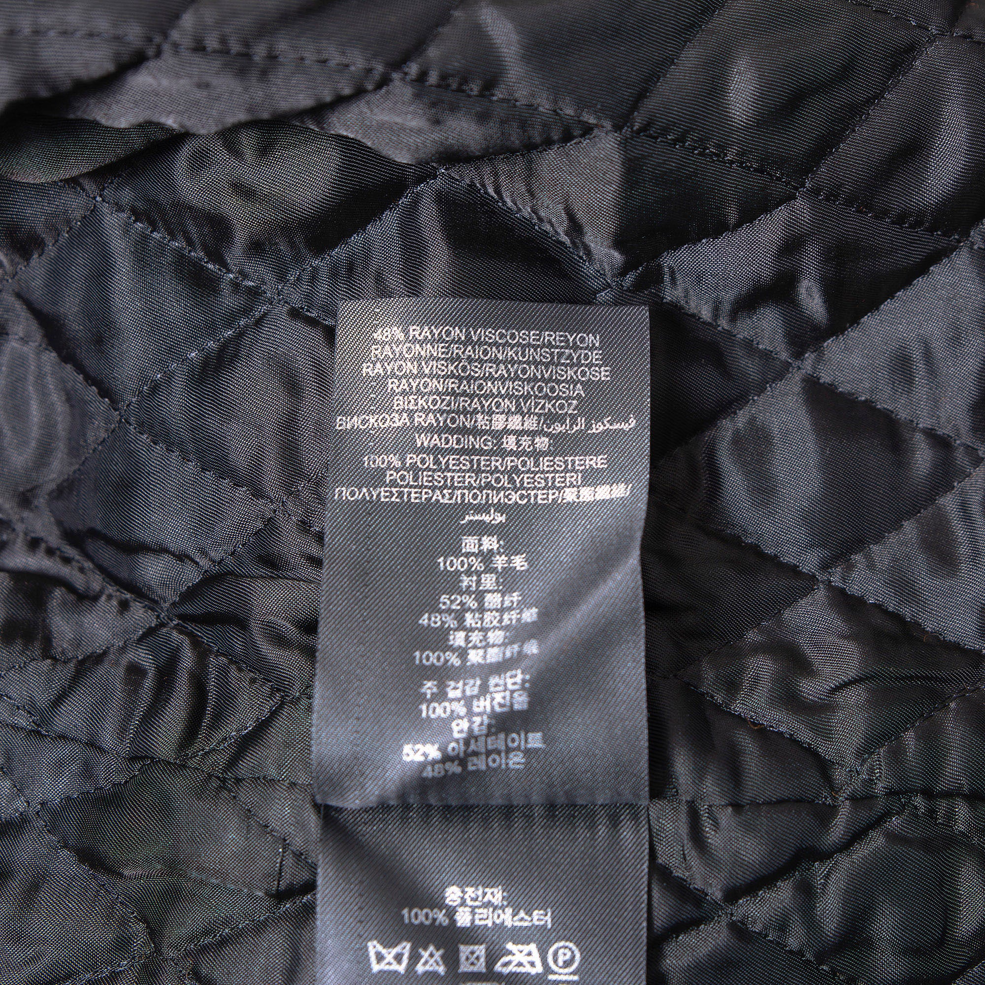 バーバリー プローサム BURBERRY PRORSUM ノーカラーコート 44 オレンジ レディース イタリア製 バージンウール キルティング ロングコート