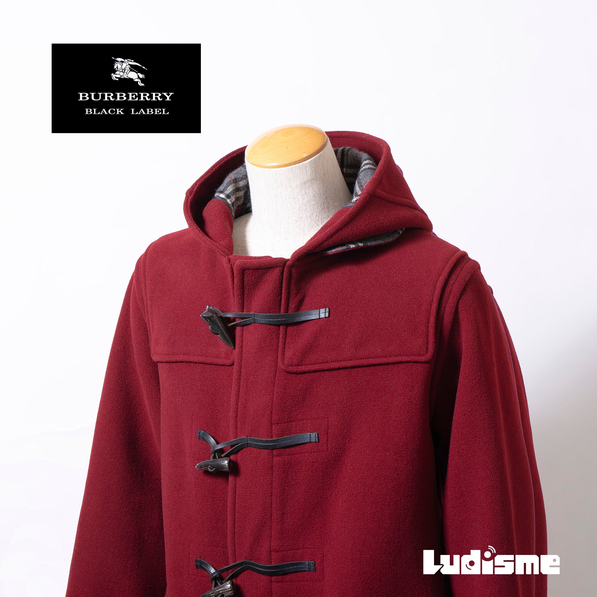 バーバリー ブラックレーベル BURBERRY BLACK LABEL ダッフルコート M