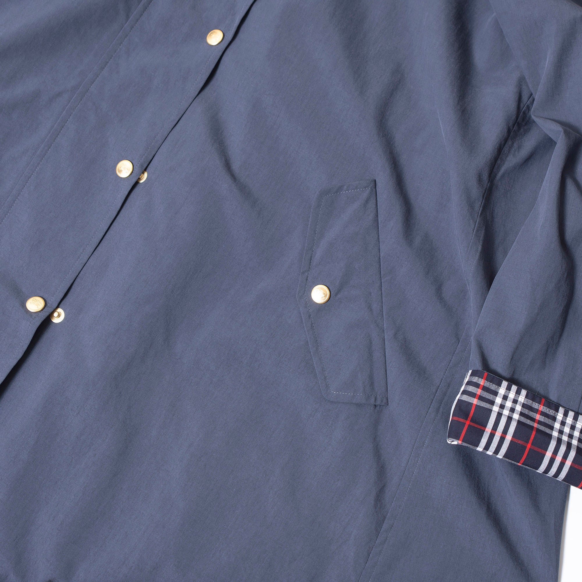 バーバリー BURBERRY フーデッドコート 40 ネイビー ノバチェック レディース メンズ ユニセックス Burberrys モッズコート ロングコート