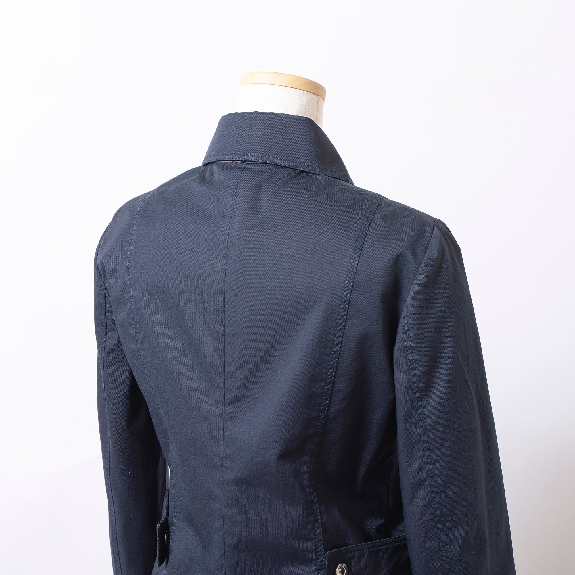 ジルサンダー JIL SANDER NAVY コットンジャケット 34 ネイビー 紺 レディース イタリア製 カジュアルジャケット ミリタリージャケット