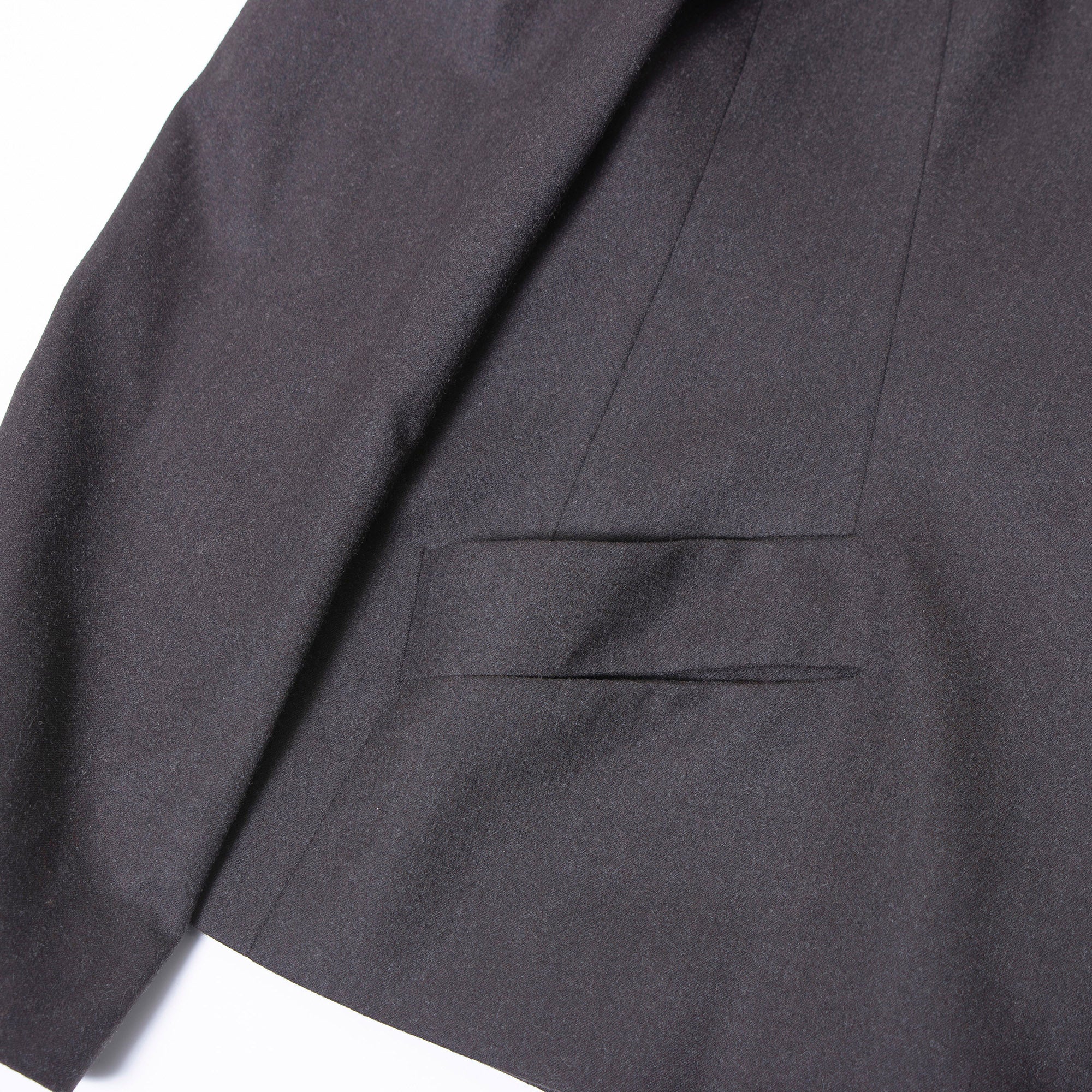 ジルサンダー JIL SANDER ウールジャケット 36 チャコール レディース 比翼仕立て ミニマルデザイン テーラードジャケット イタリア製