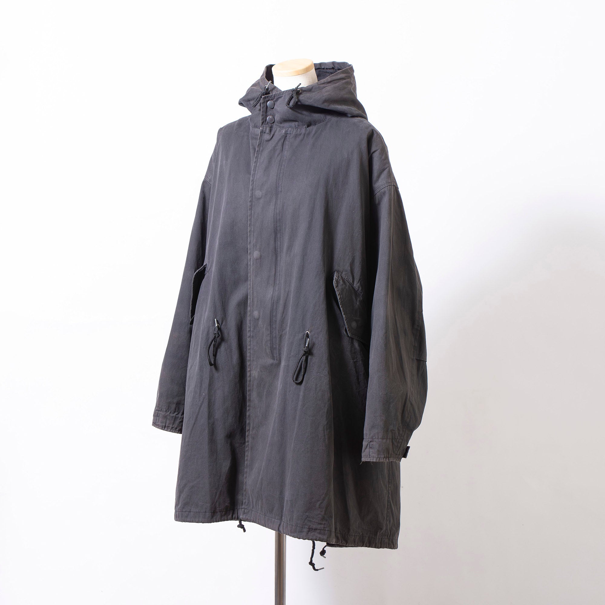 マーガレットハウエル MARGARET HOWELL モッズコート M-51タイプ ブラック M 筆記体タグ ヴィンテージ レディース アウター ミリタリー