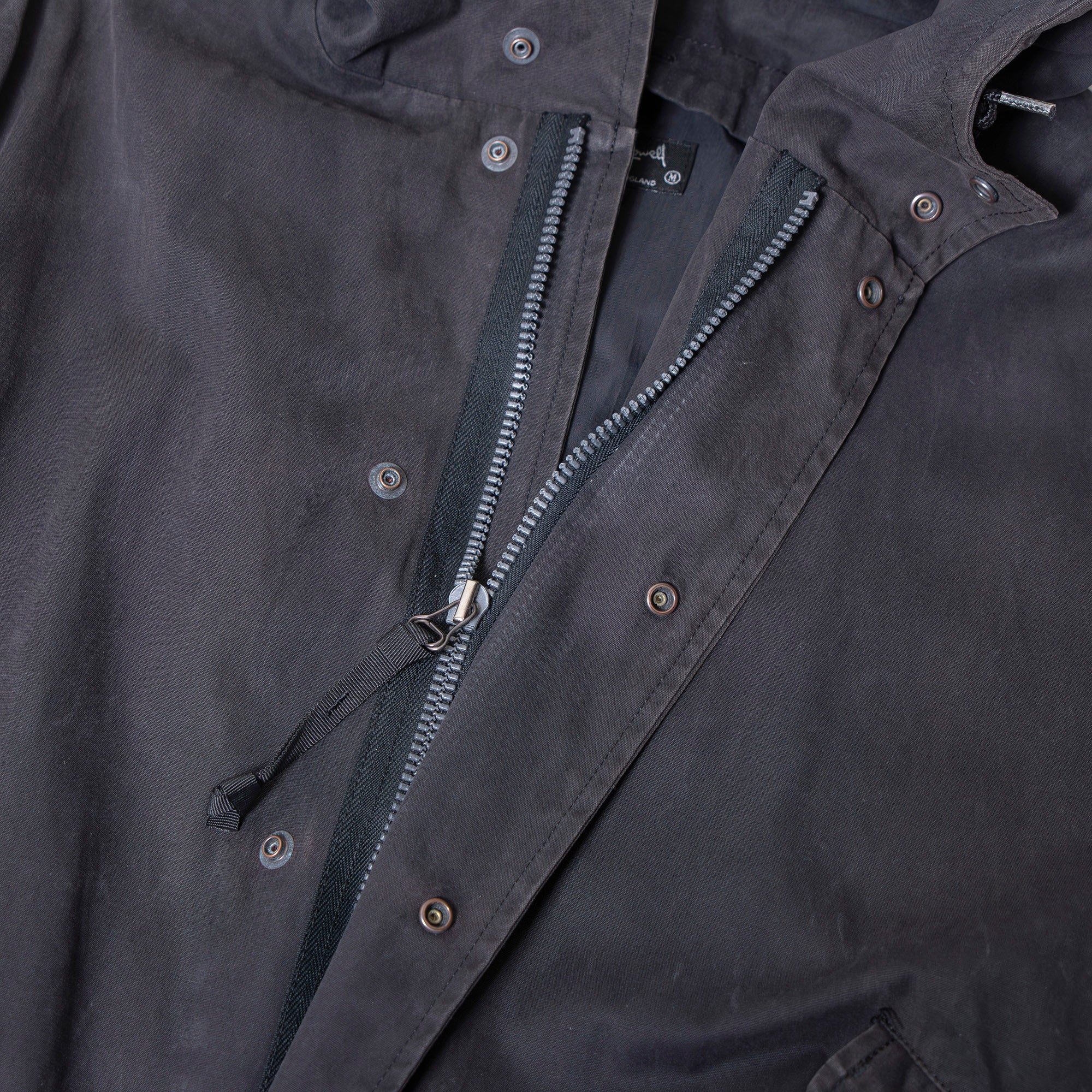 Margaret Howell Mod Coat, M-51 Type, Black, Size M, with Cursive Tag, Vintage Women's Outerwear, Military Style