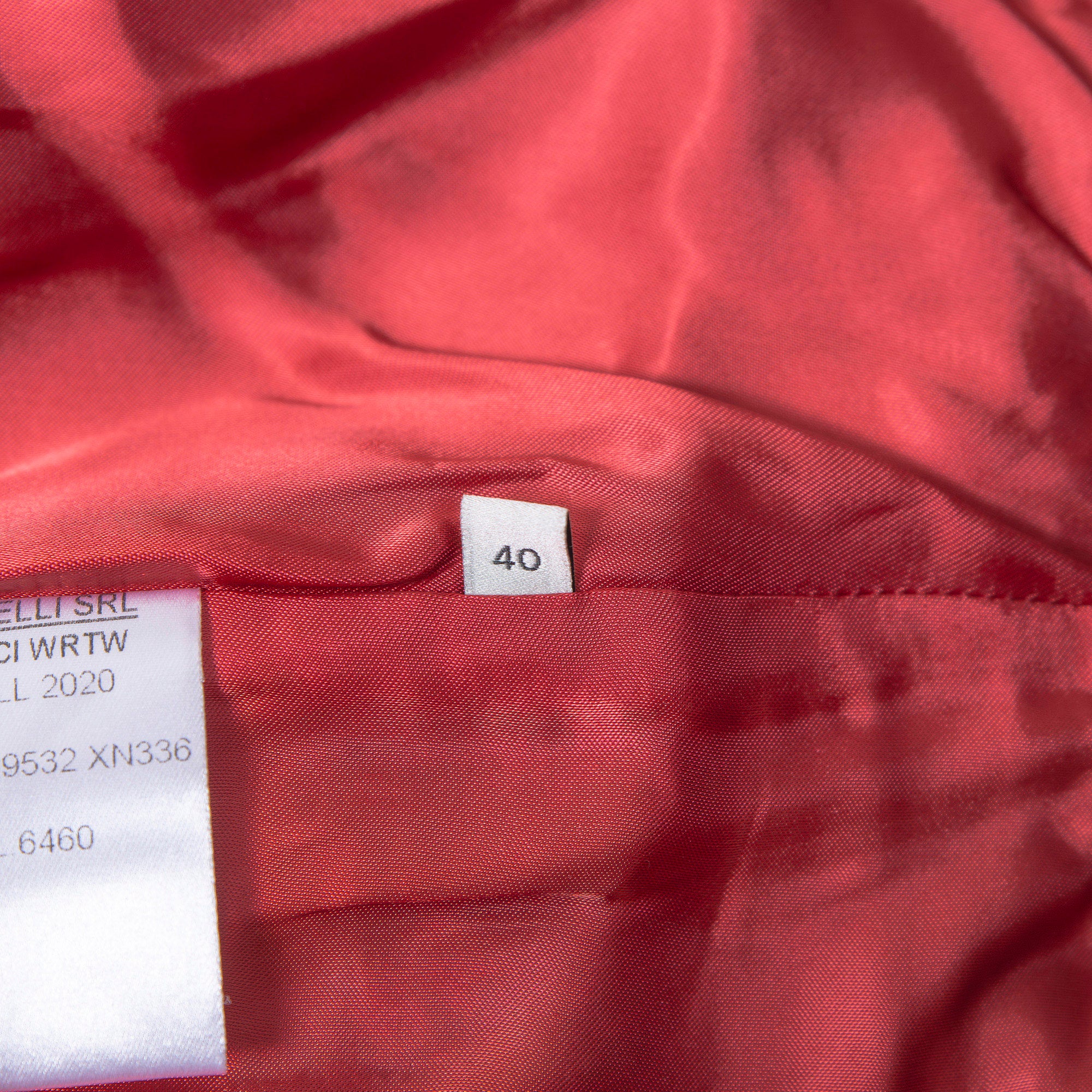 グッチ GUCCI 2020プレフォールコレクション レザー フレアパンツ レッド 本革 40 レディース ハイウエスト イタリア ボトムス トラウザー