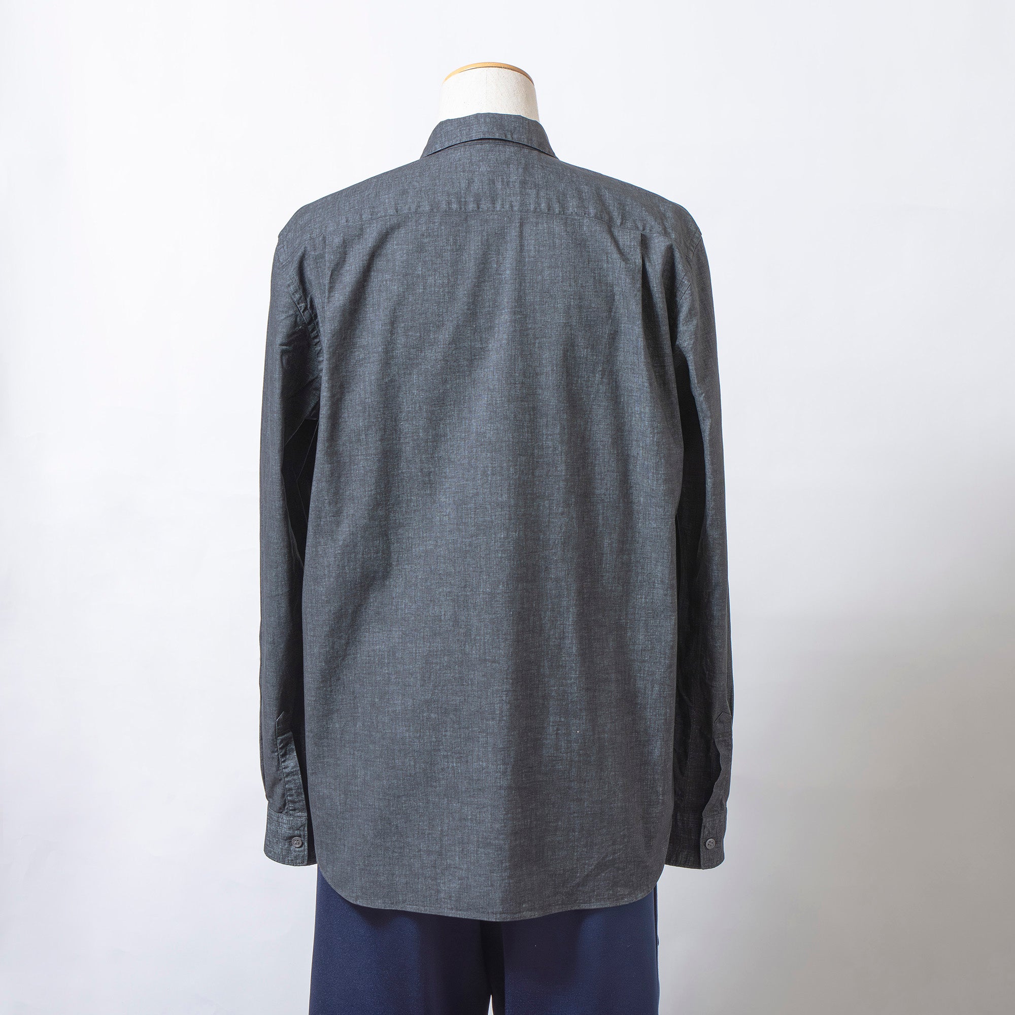 コムデギャルソン COMME des GARCONS SHIRT ジップアップ デニムシャツ コットンポリウレタン M フランス製 川久保玲 トップス 長袖シャツ