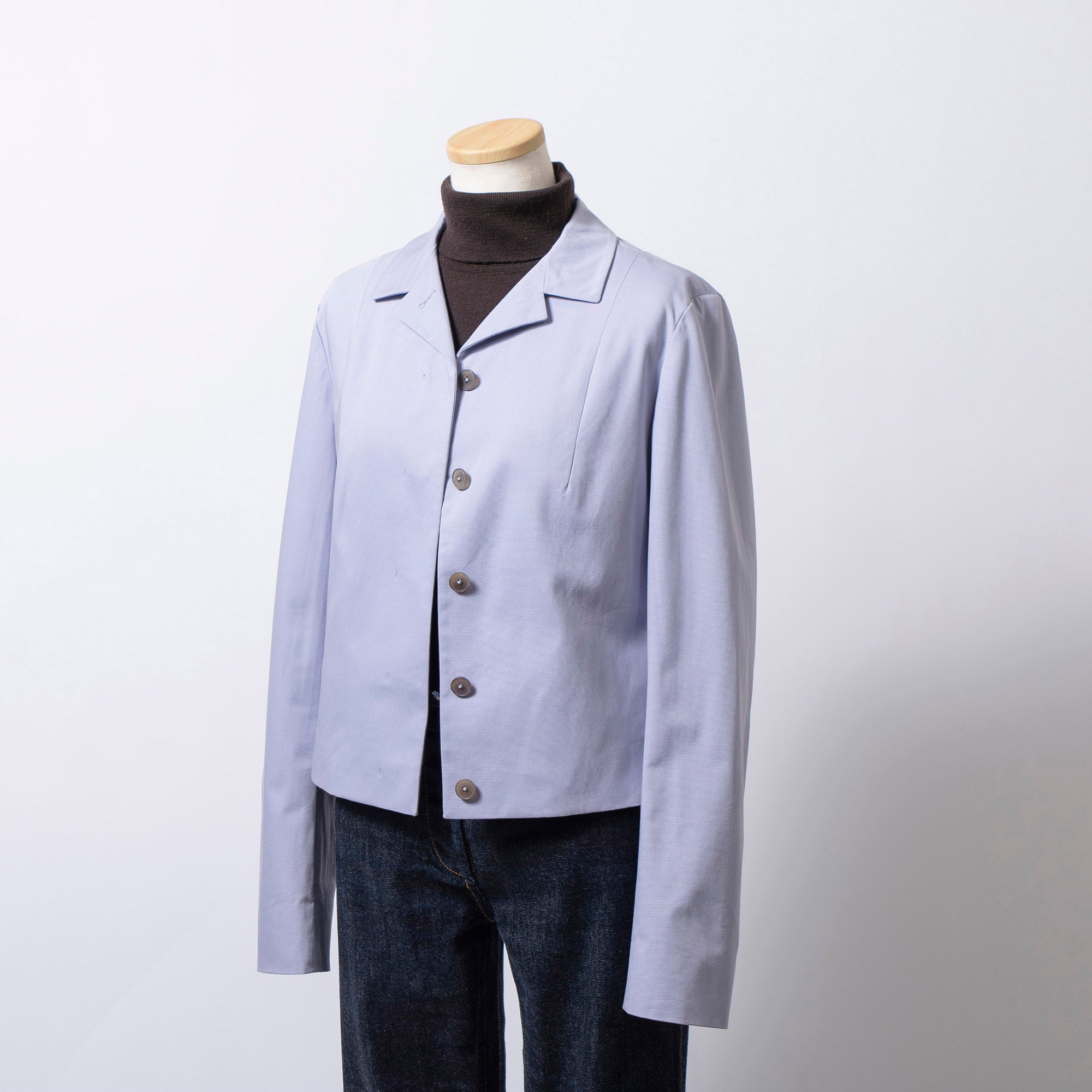 ジルサンダー JIL SANDER テーラードジャケット ラベンダー 38 レディース イタリア製 比翼仕立て ミニマル アウター カジュアルジャケット