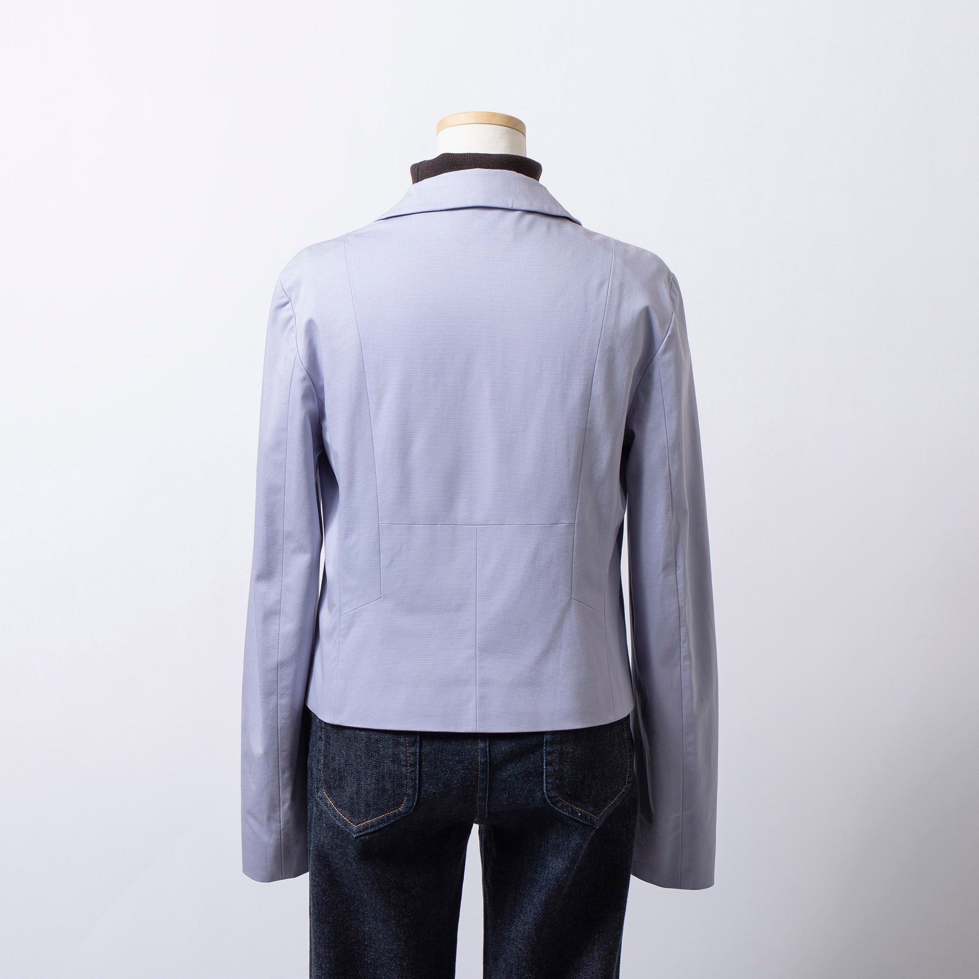 ジルサンダー JIL SANDER テーラードジャケット ラベンダー 38 レディース イタリア製 比翼仕立て ミニマル アウター カジュアルジャケット