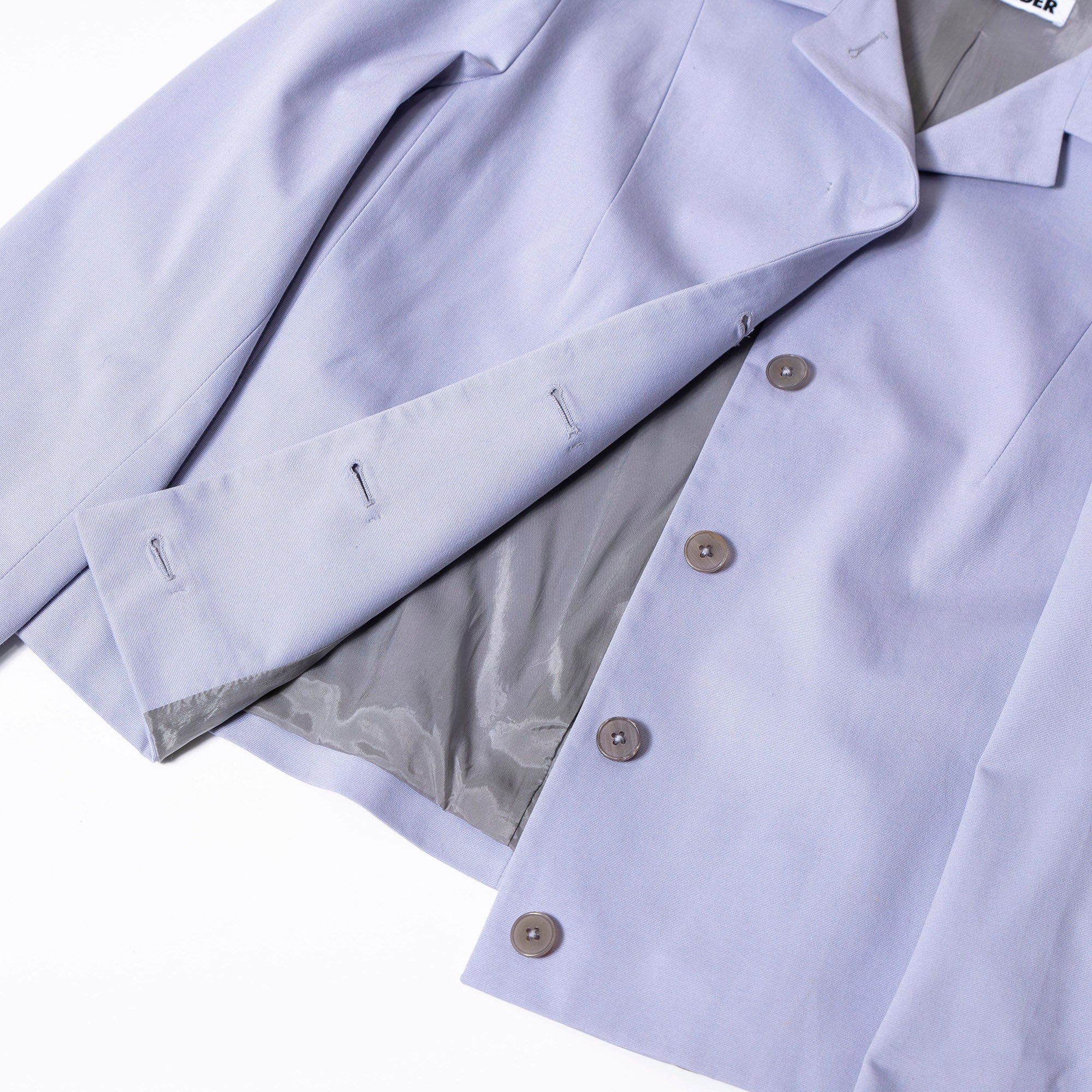 ジルサンダー JIL SANDER テーラードジャケット ラベンダー 38 レディース イタリア製 比翼仕立て ミニマル アウター カジュアルジャケット