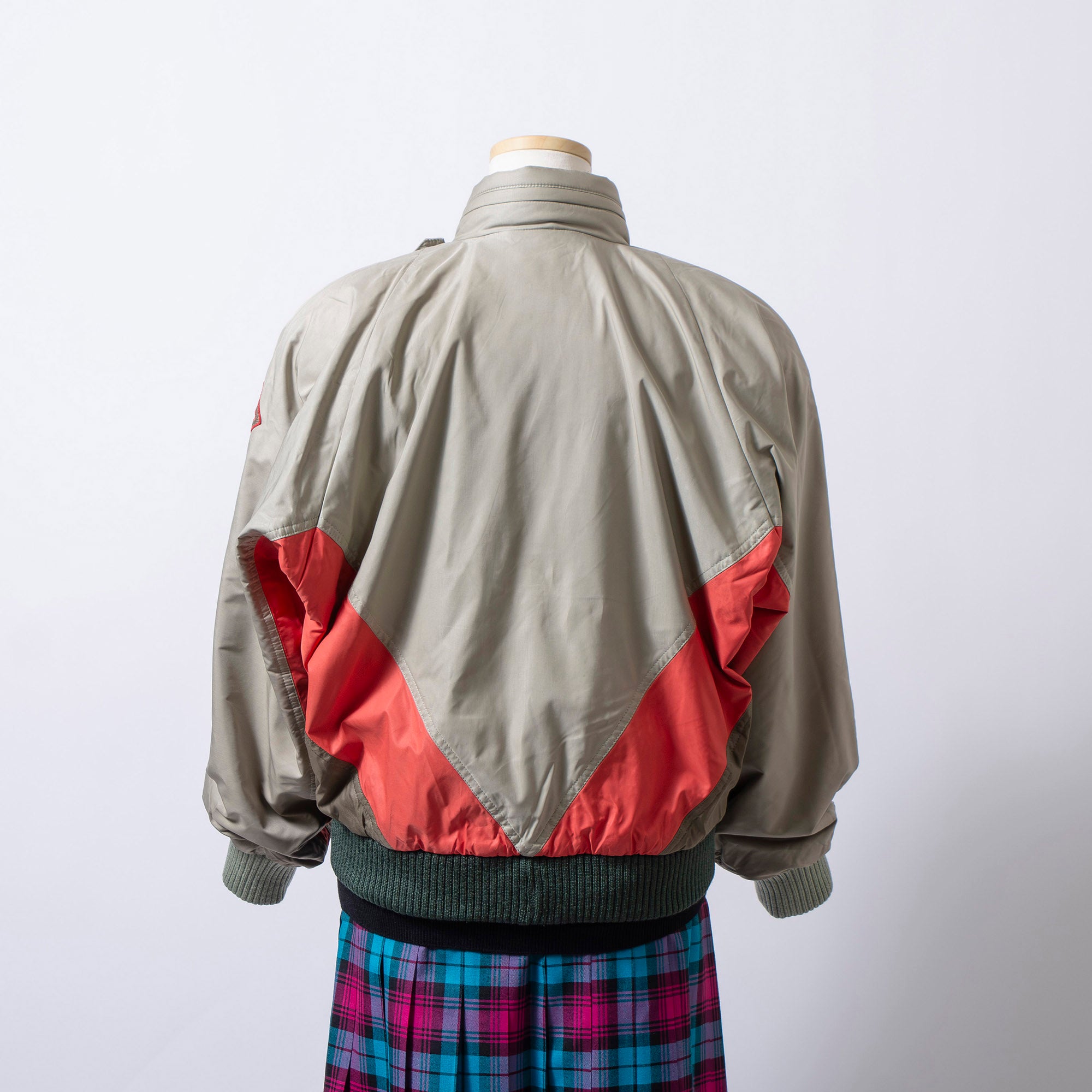 Christian Dior SPORTS Military Short Jacket, Khaki/Orange, Size M, Women's, 90s Bomber Jacket, MA1, Outerwear