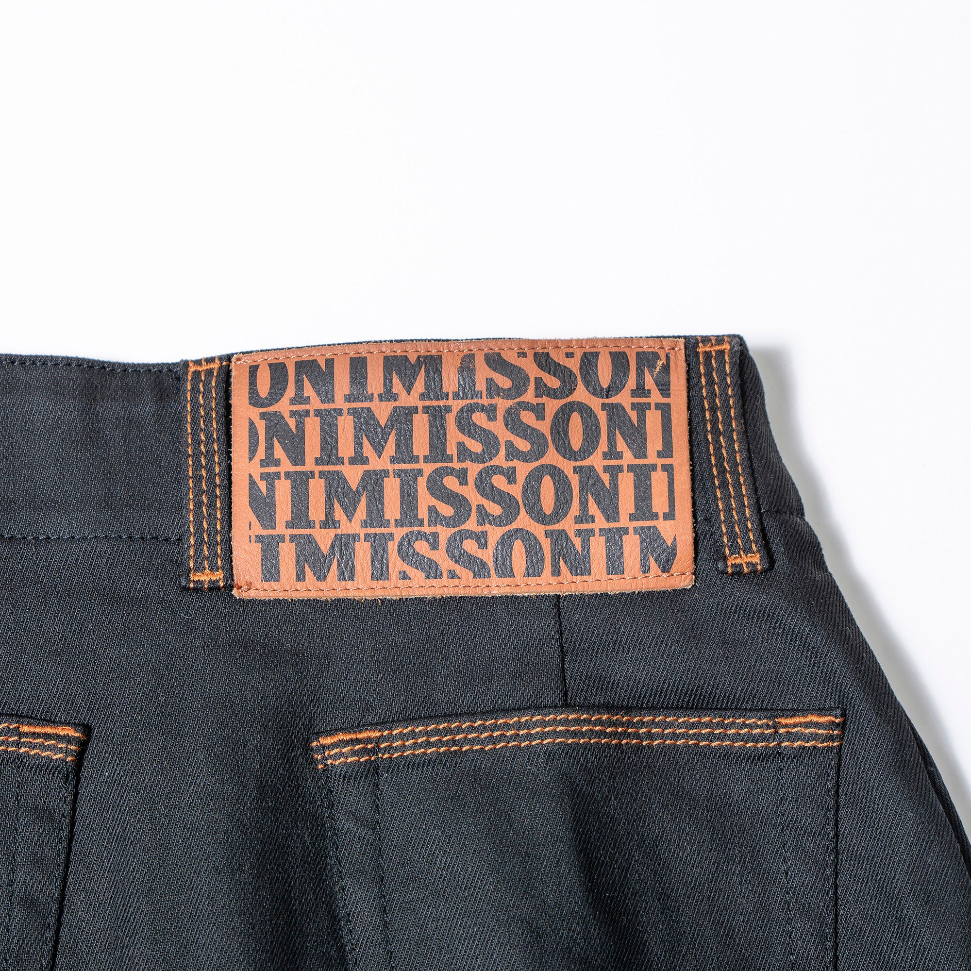 ミッソーニ MISSONI デニムスカート ブラック 38 レディース イタリア製 台形スカート ミニスカート タイトスカート ボトムス