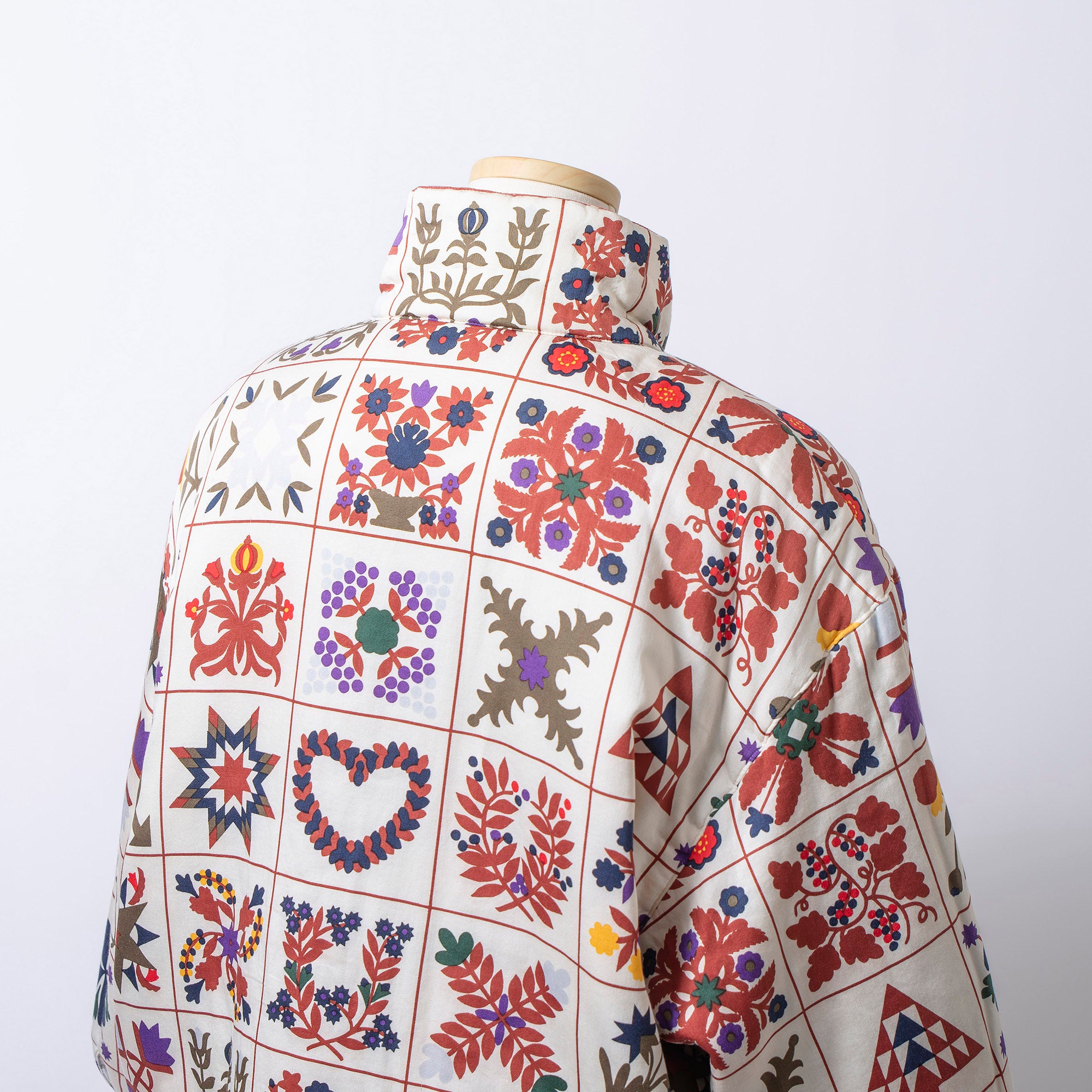 Dior Christian DIOR SPORTS padded jacket with Nordic print, size L, women's, cotton and silk, 90s, outerwear, down jacket